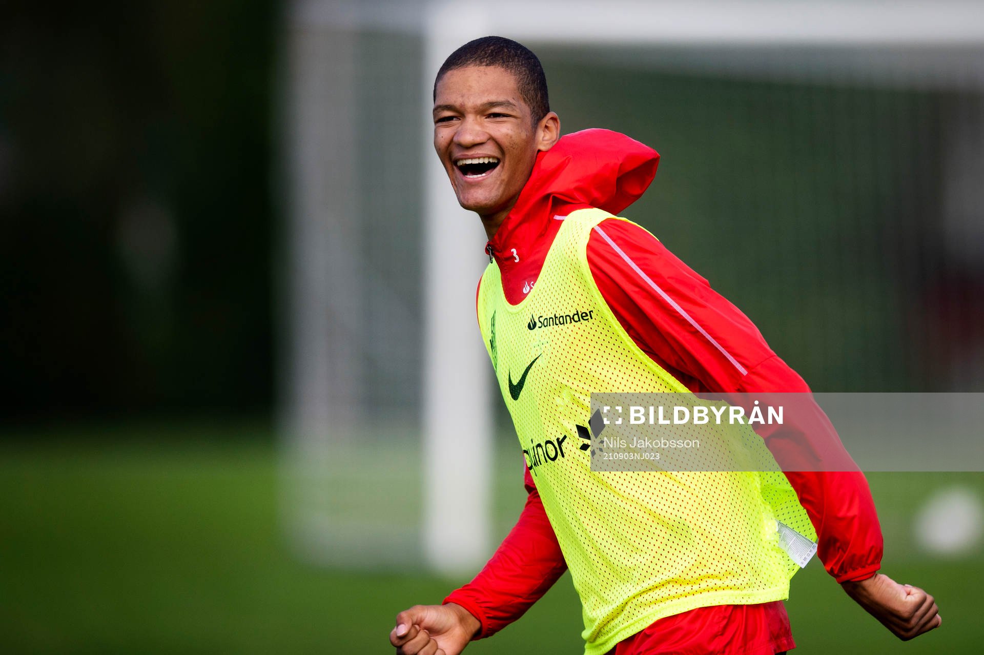 Alwande Roaldsøy of the Norwegian national football team