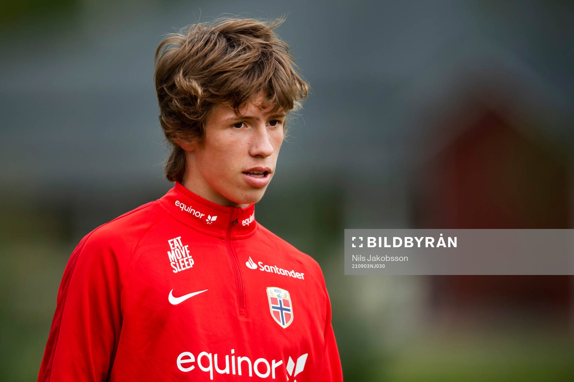 Niklas Wassberg of the Norwegian national football team u17