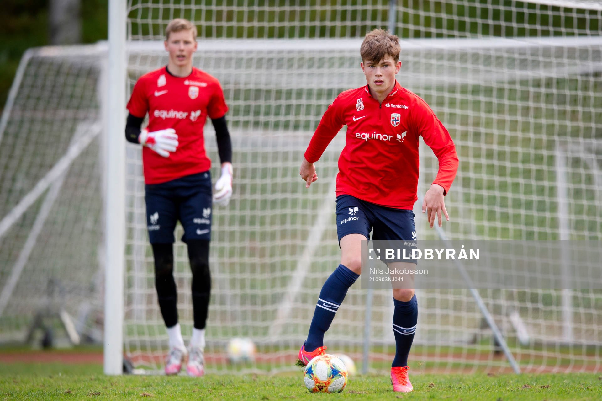 Nikolai Hopland of the Norwegian national football team u17