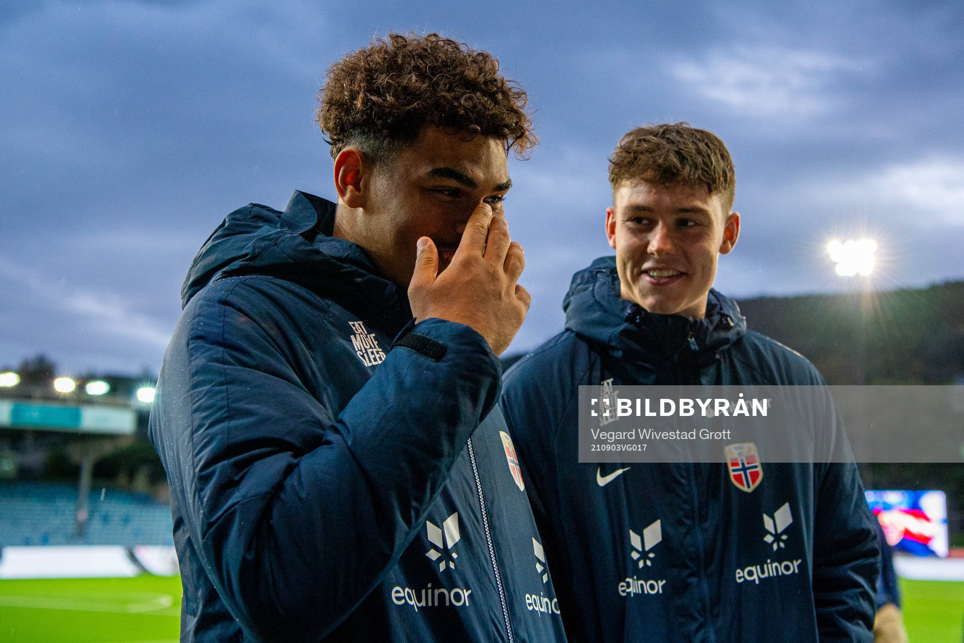 Noah Holm and Jørgen Strand Larsen of Norway