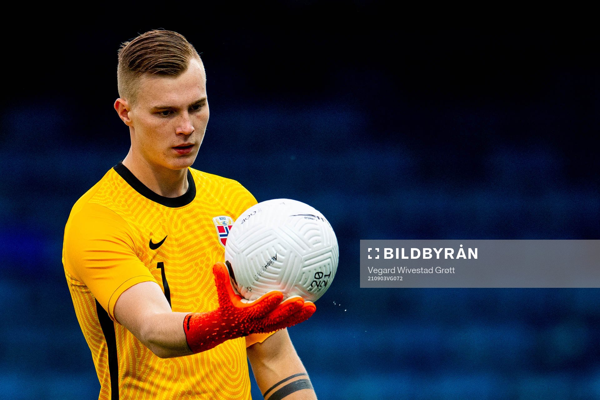 Goalkeeper Kristoffer Klaesson of Norway