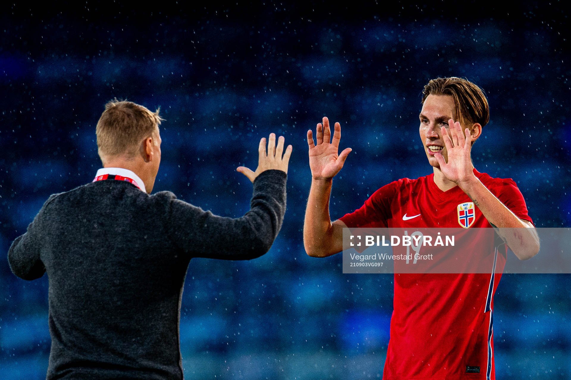 Leif Gunnar Smerud, head coach of Norway, and Kristoffer