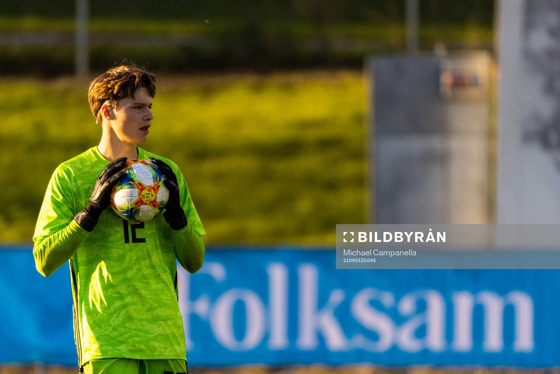 Sveriges målvakt Filip Sidklev