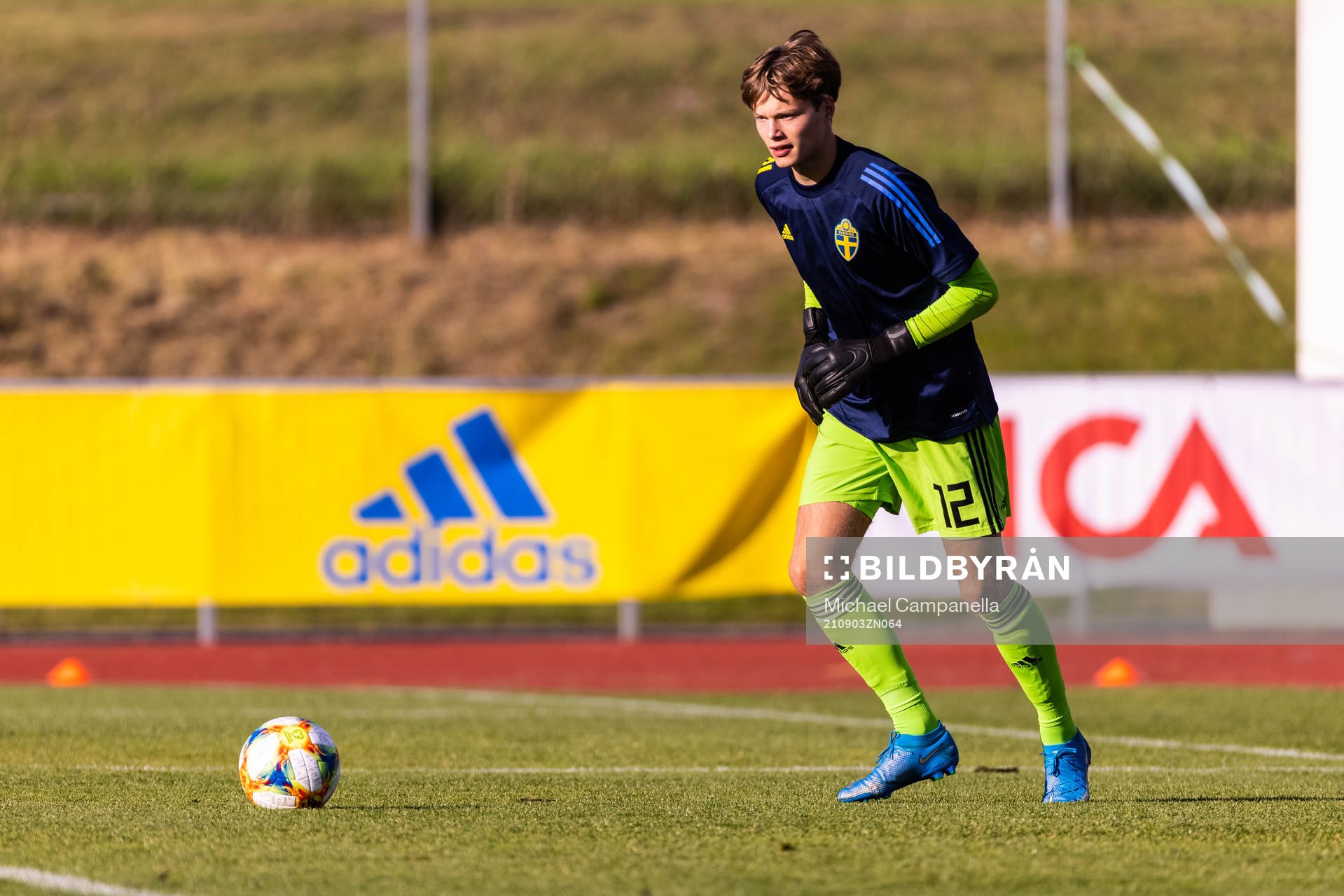 Sveriges målvakt Filip Sidklev