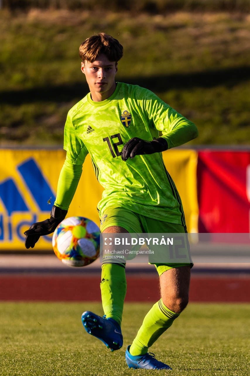 Sveriges målvakt Filip Sidklev