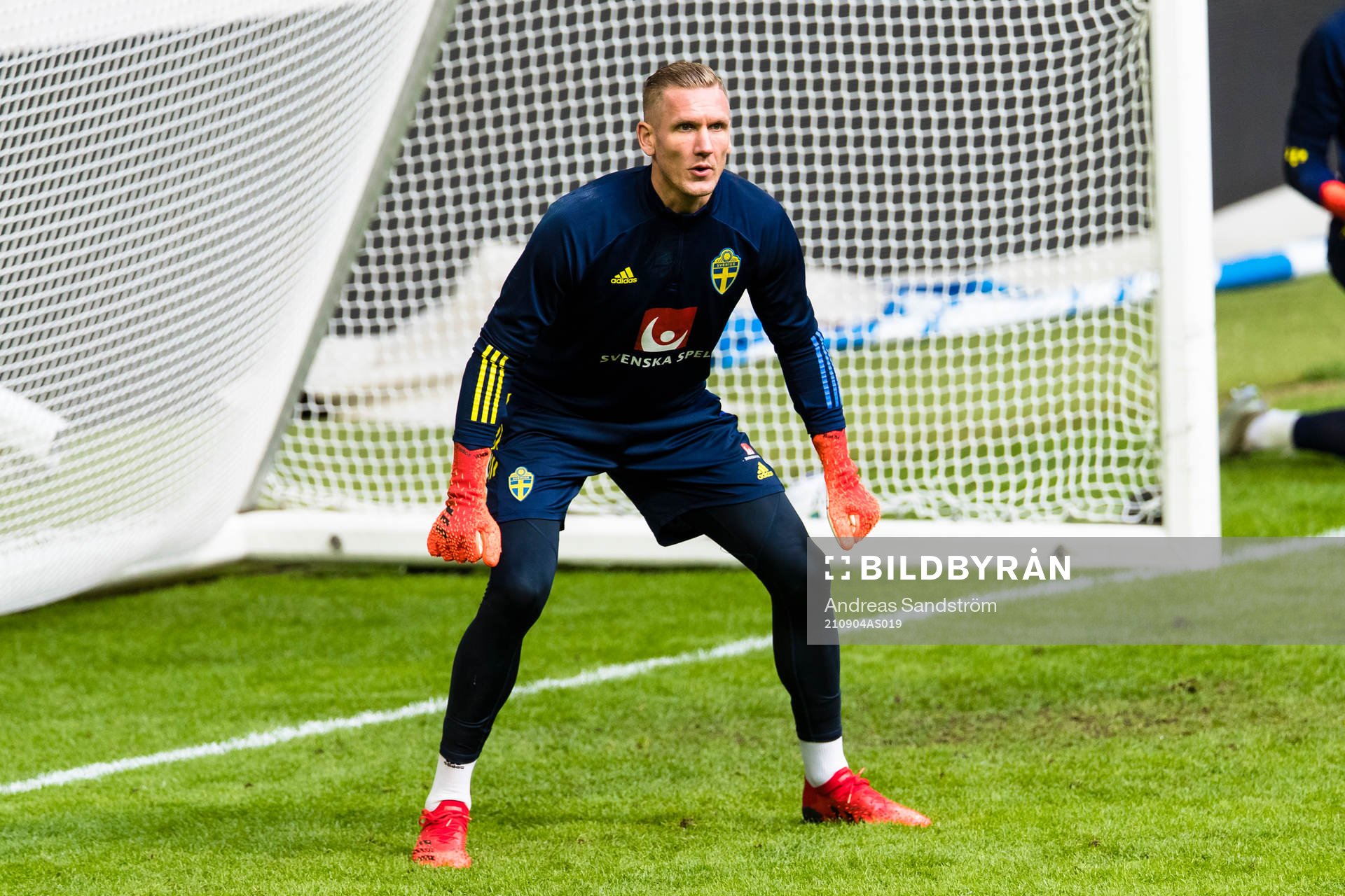 Goalkeeper Robin Olsen of Sweden