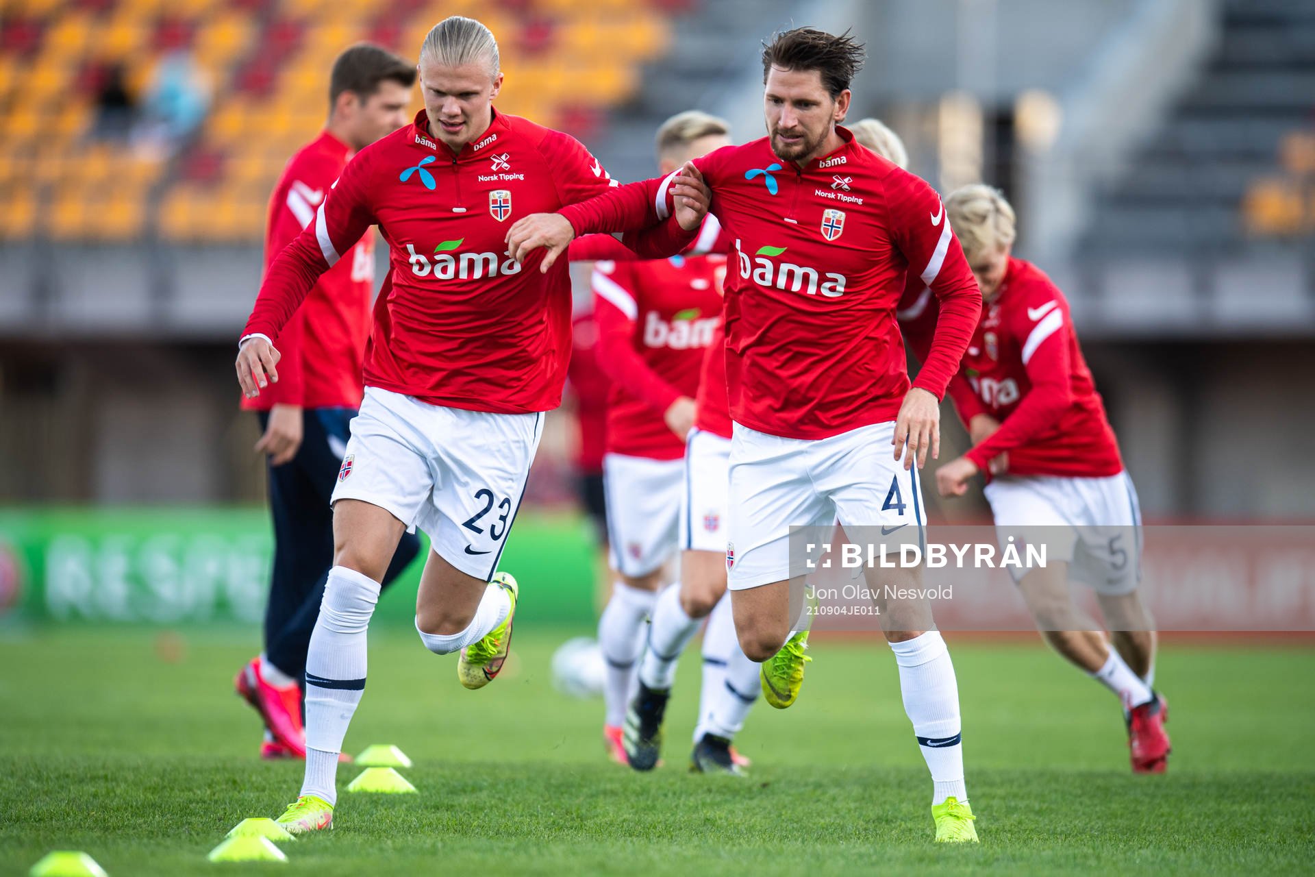 Erling Braut Haaland and Stefan Strandberg of Norway