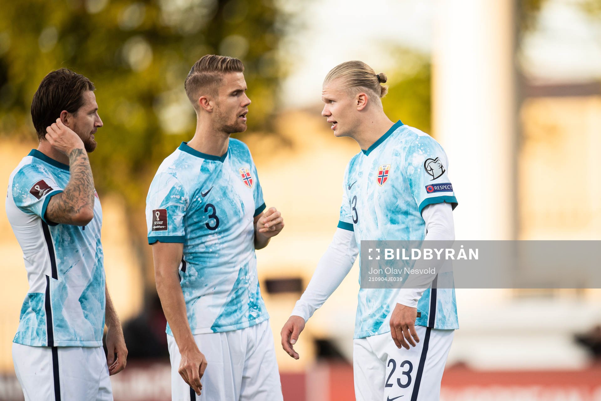 Stefan Strandberg, Kristoffer Ajer and Erling Braut Haaland