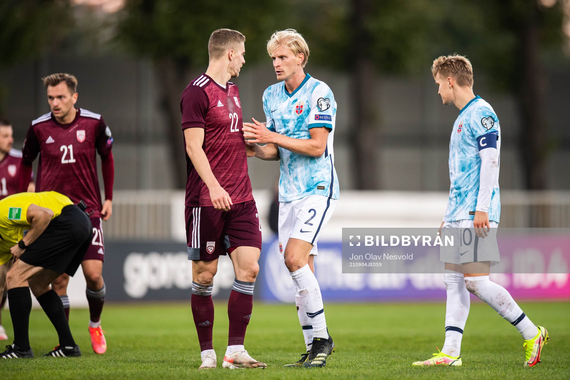 Vladislavs Gutkovskis of Latvia and Morten Thorsby of Norway