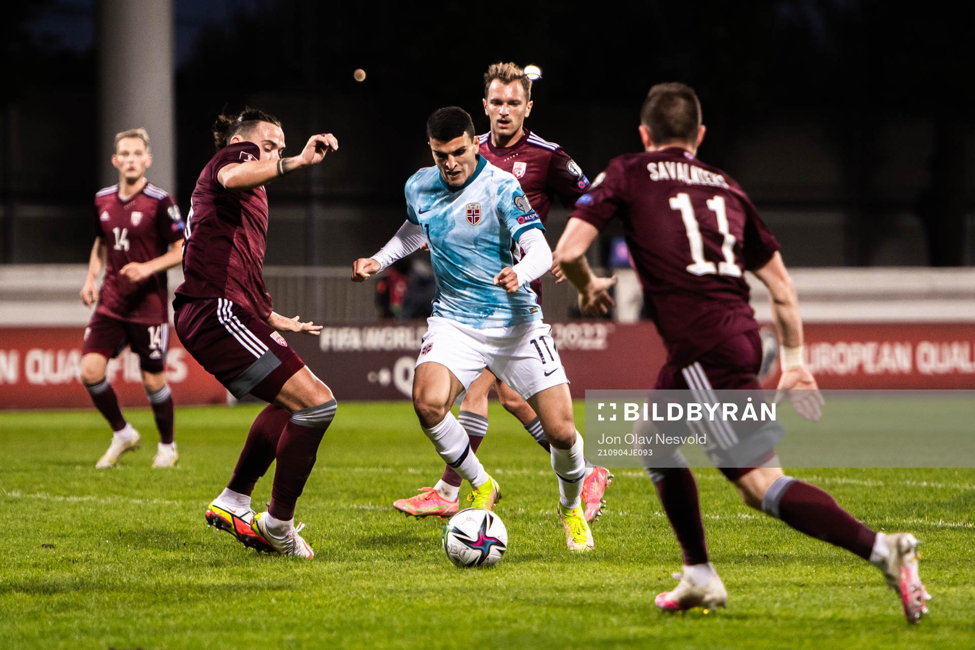 Mohamed Elyounoussi of Norway shoots to score the 0-2 goal
