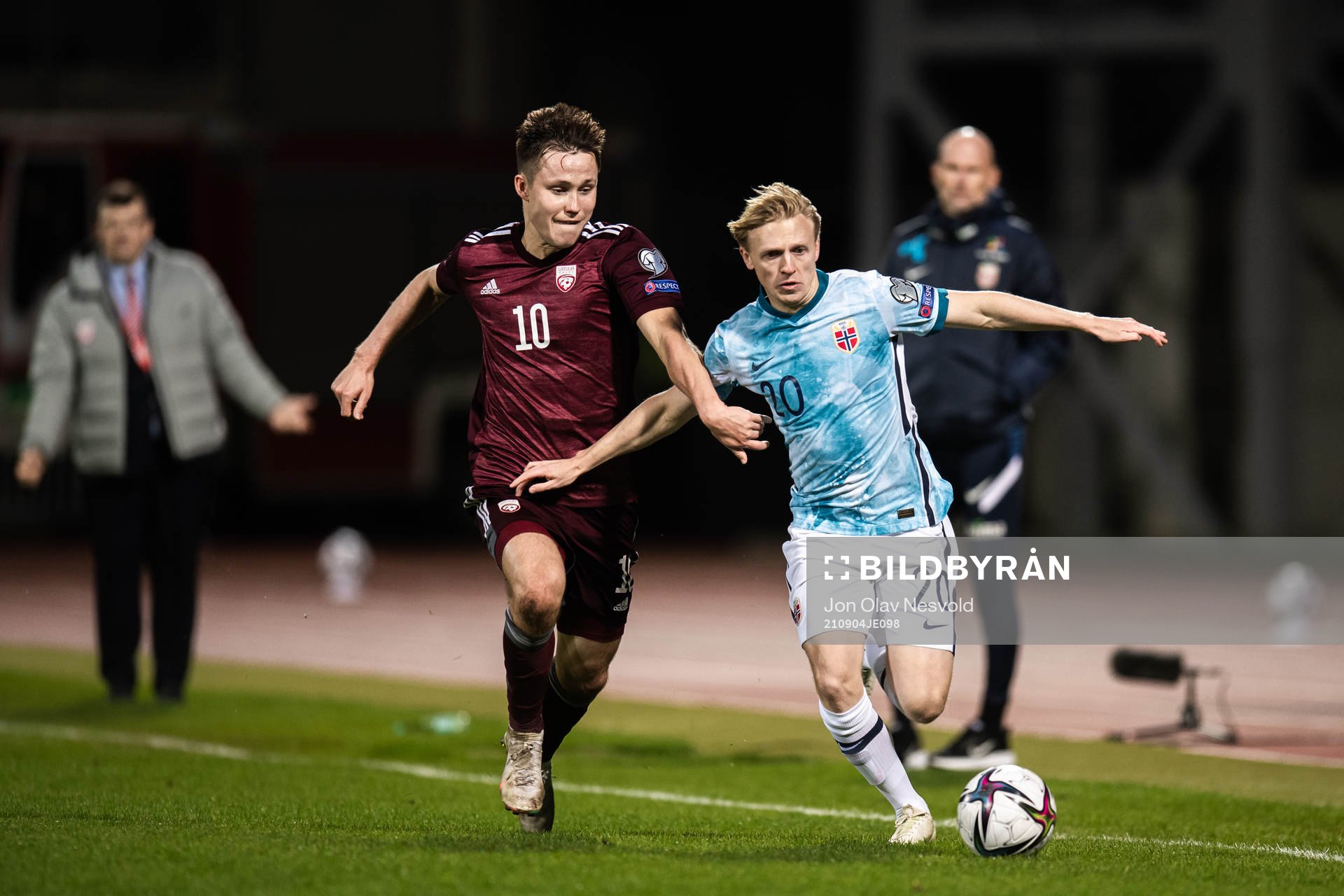 Janis Ikaunieks of Latvia and Mats Møller Dæhli of Norway