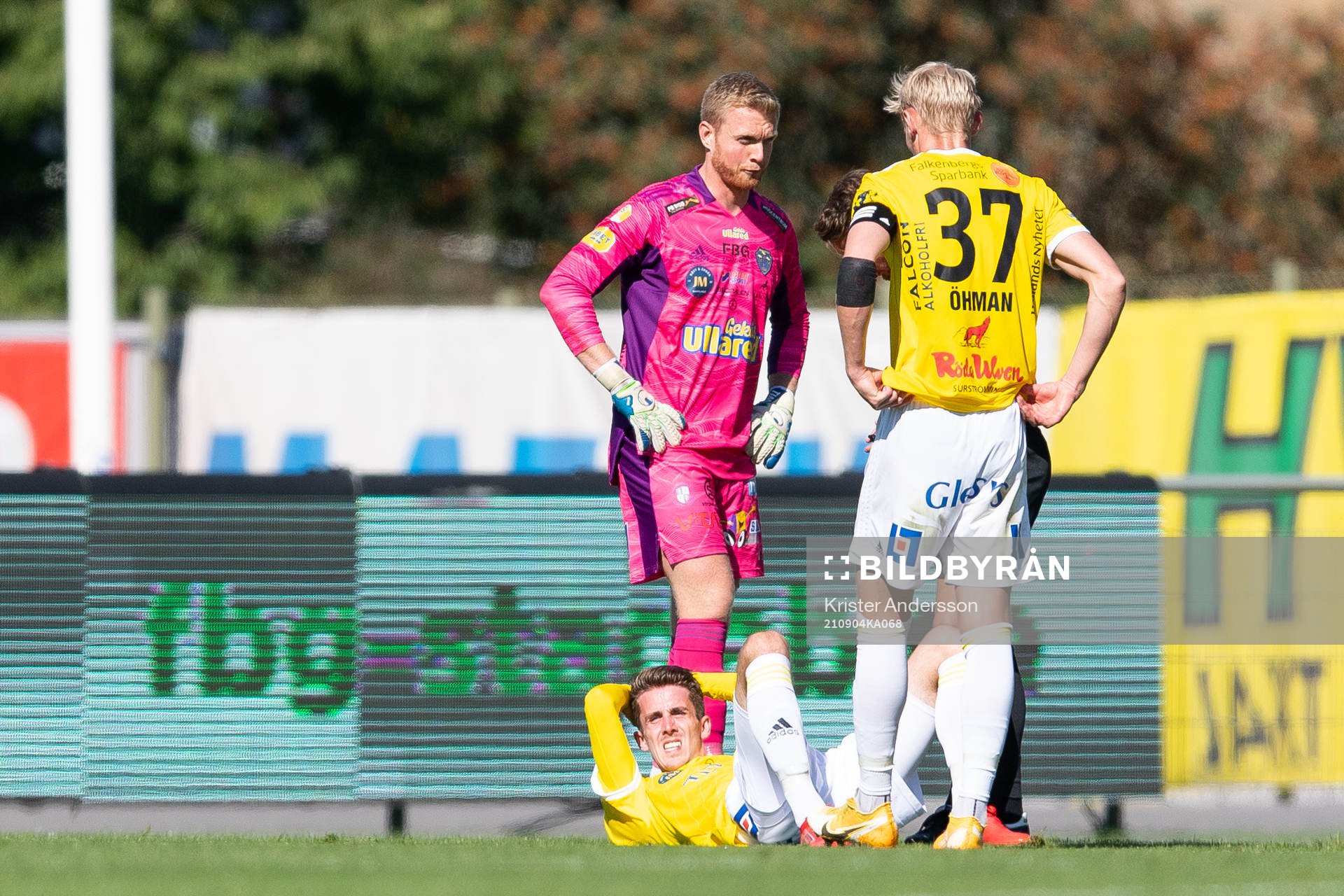 Falkenbergs Adam Eriksson har ont
