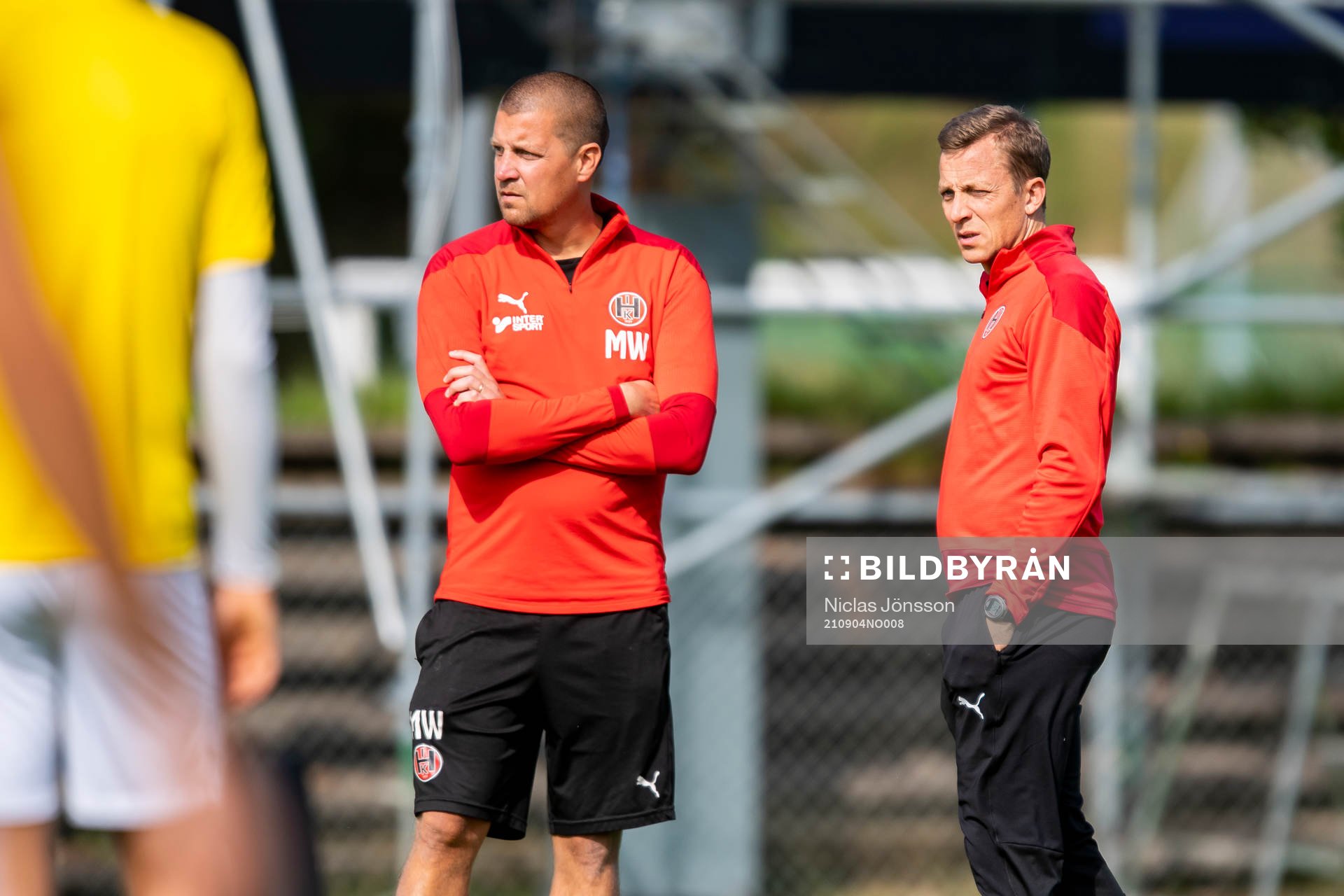 Hittarps assisterande tränare Mikael Wickander och