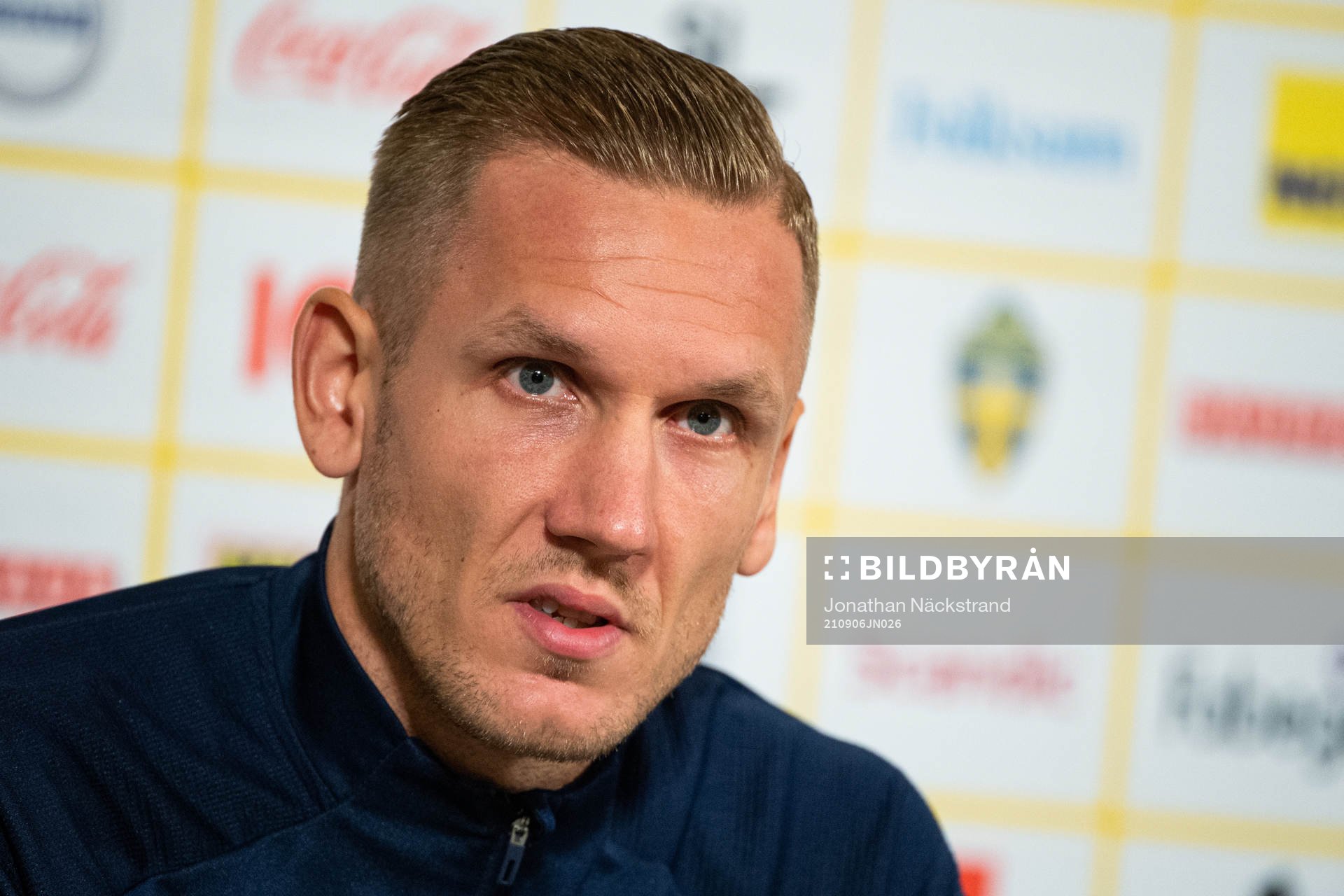 Robin Olsen of the Swedish national team