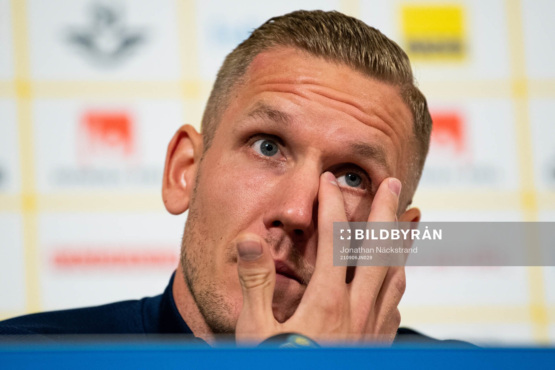 Robin Olsen of the Swedish national team
