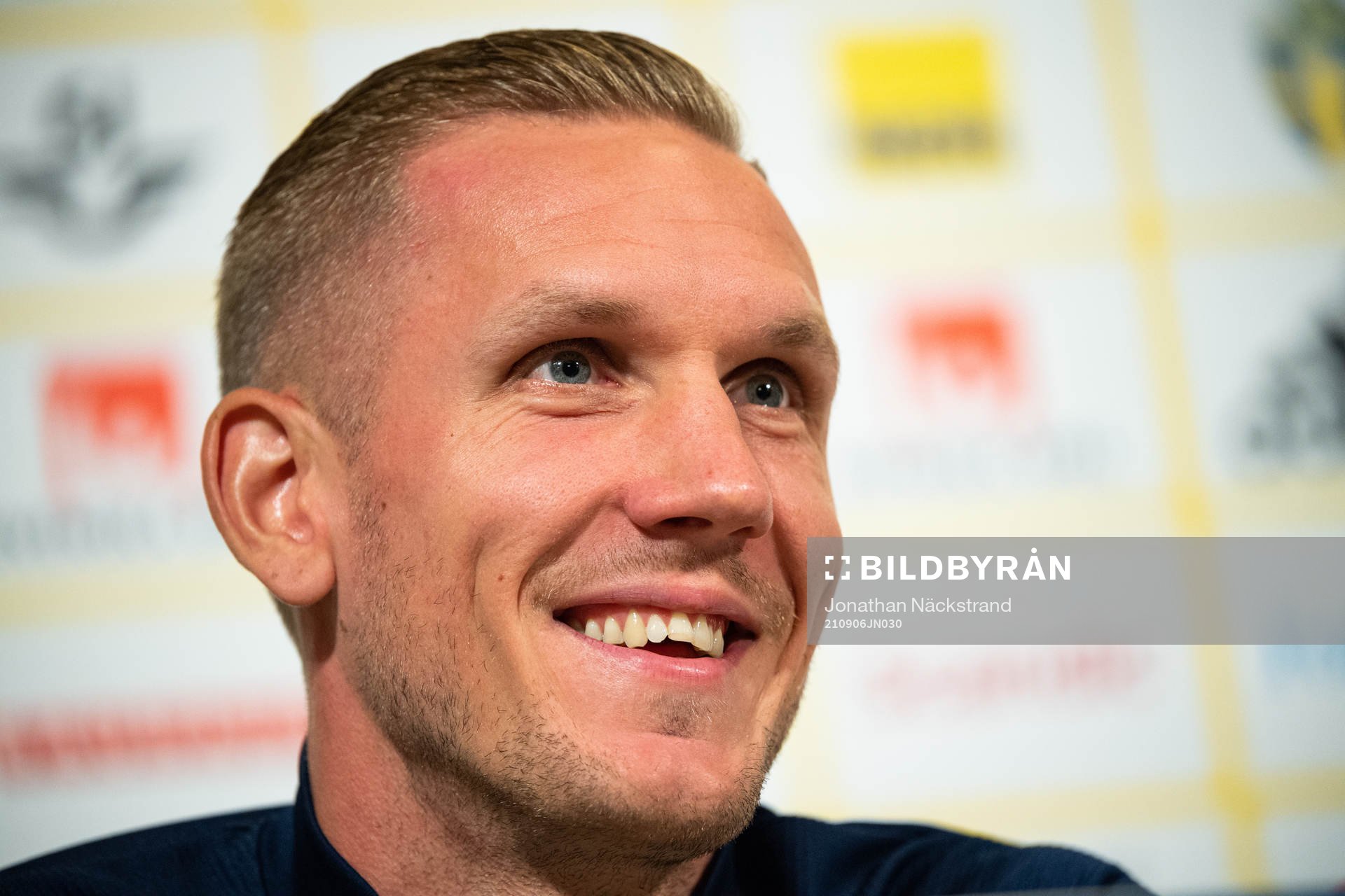 Robin Olsen of the Swedish national team