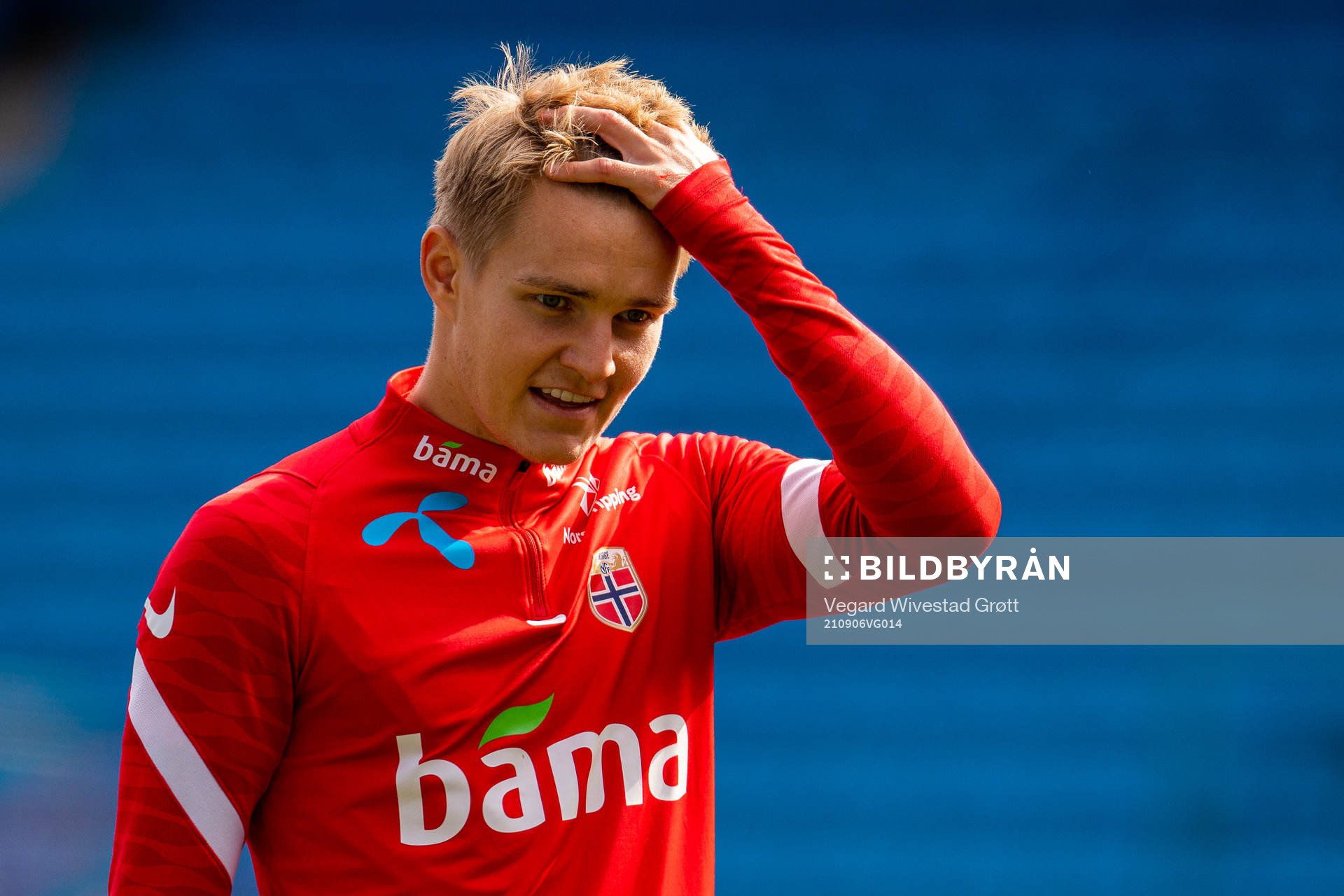 Martin Ødegaard of the Norwegian national football team