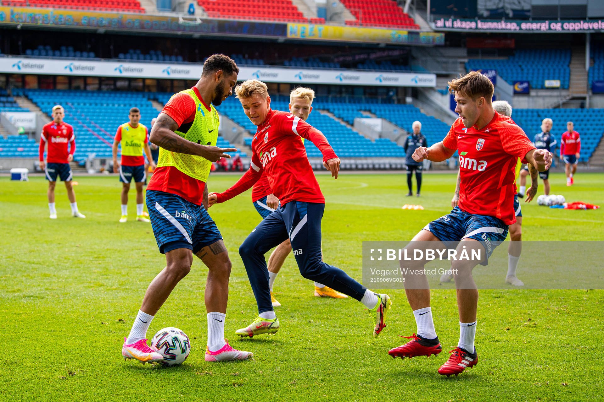 Joshua King, Martin Ødegaard and Fredrik André Bjørkan