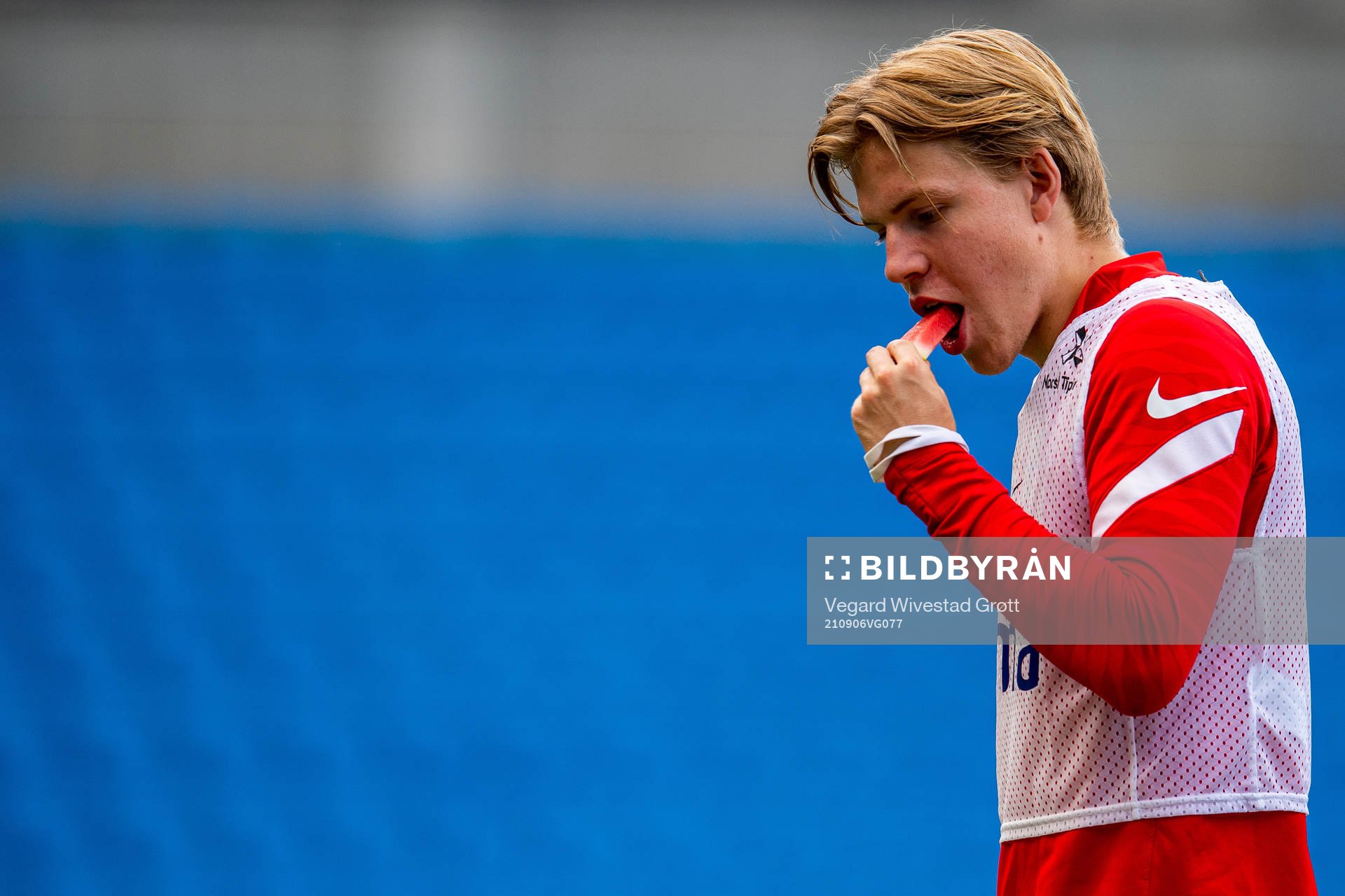 Jens Petter Hauge of the Norwegian national football team