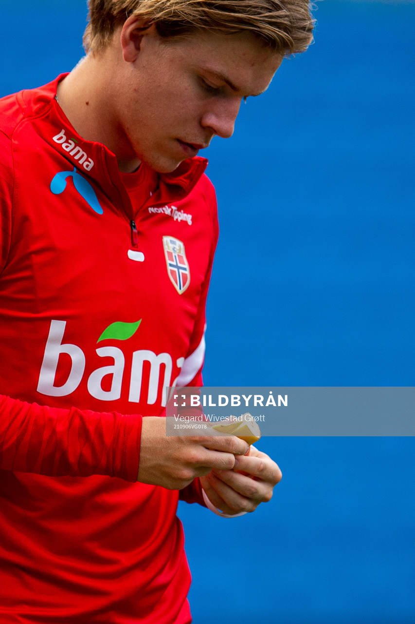 Jens Petter Hauge of the Norwegian national football team