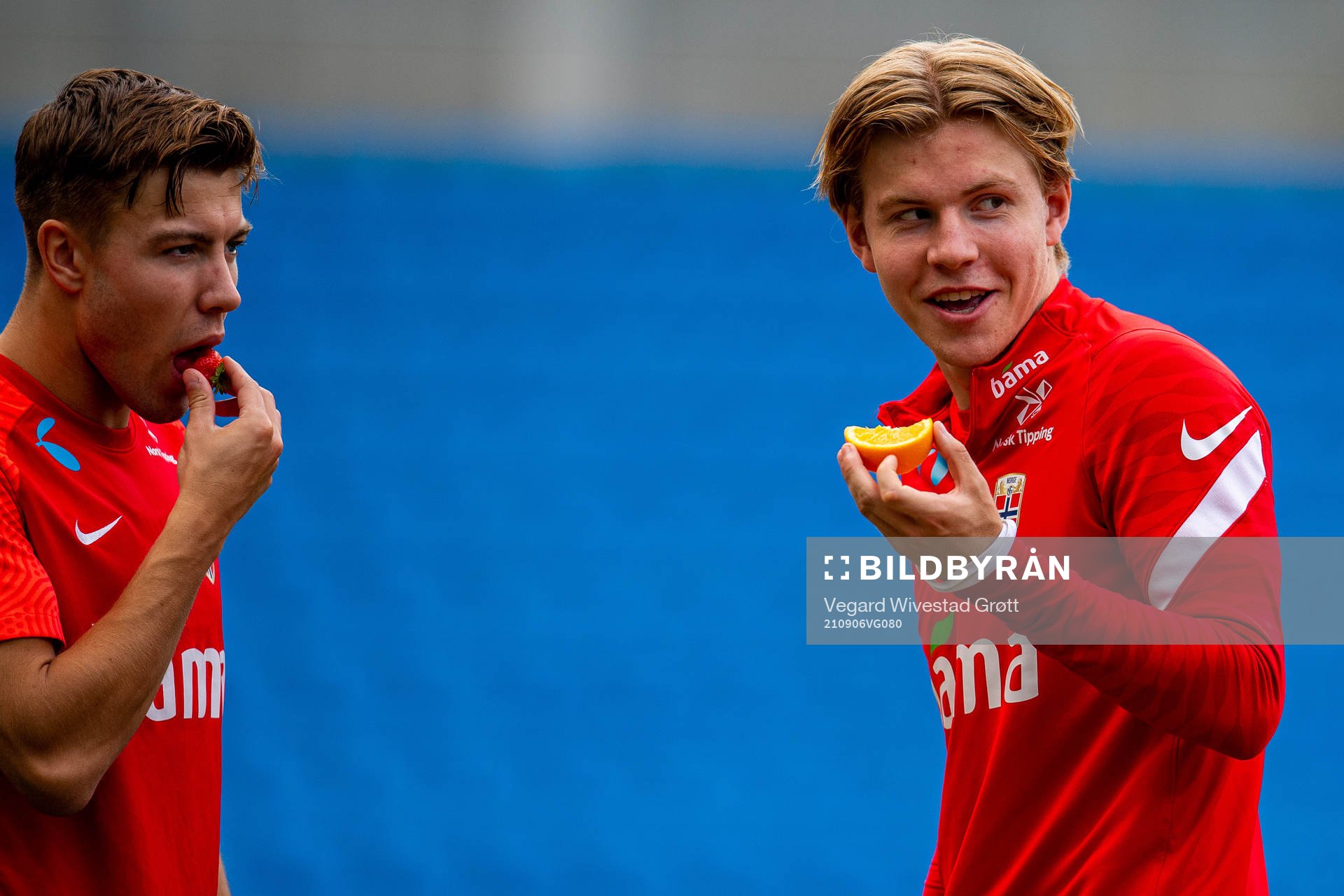 Fredrik André Bjørkan and Jens Petter Hauge of the