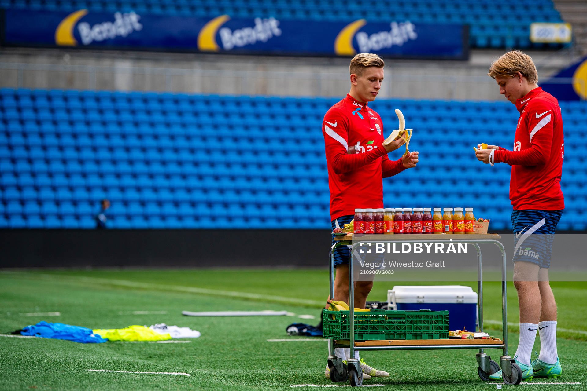 Marcus Holmgren Pedersen and Jens Petter Hauge of the