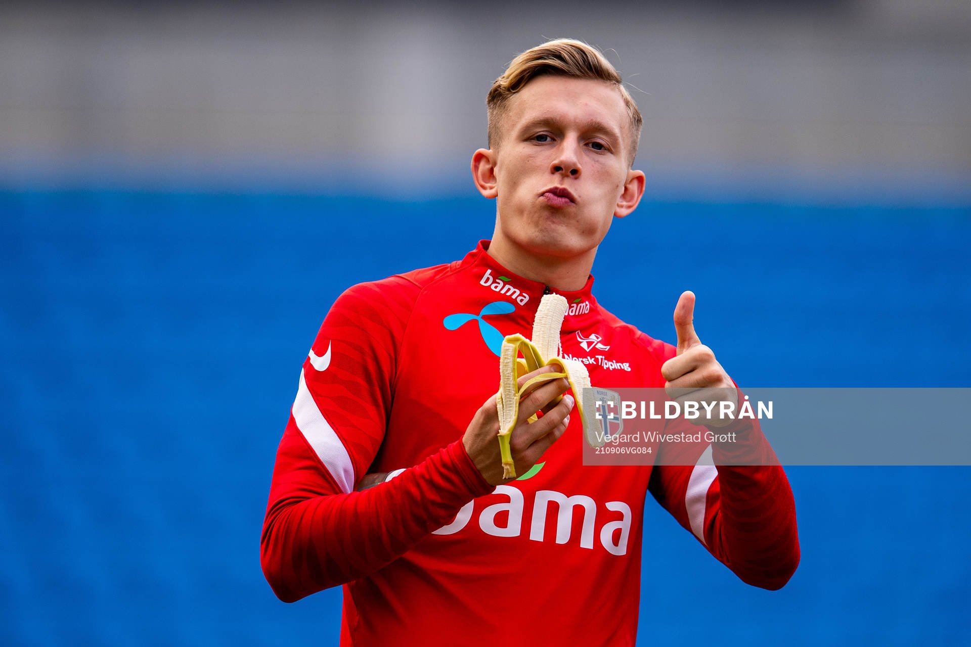 Marcus Holmgren Pedersen of the Norwegian national football