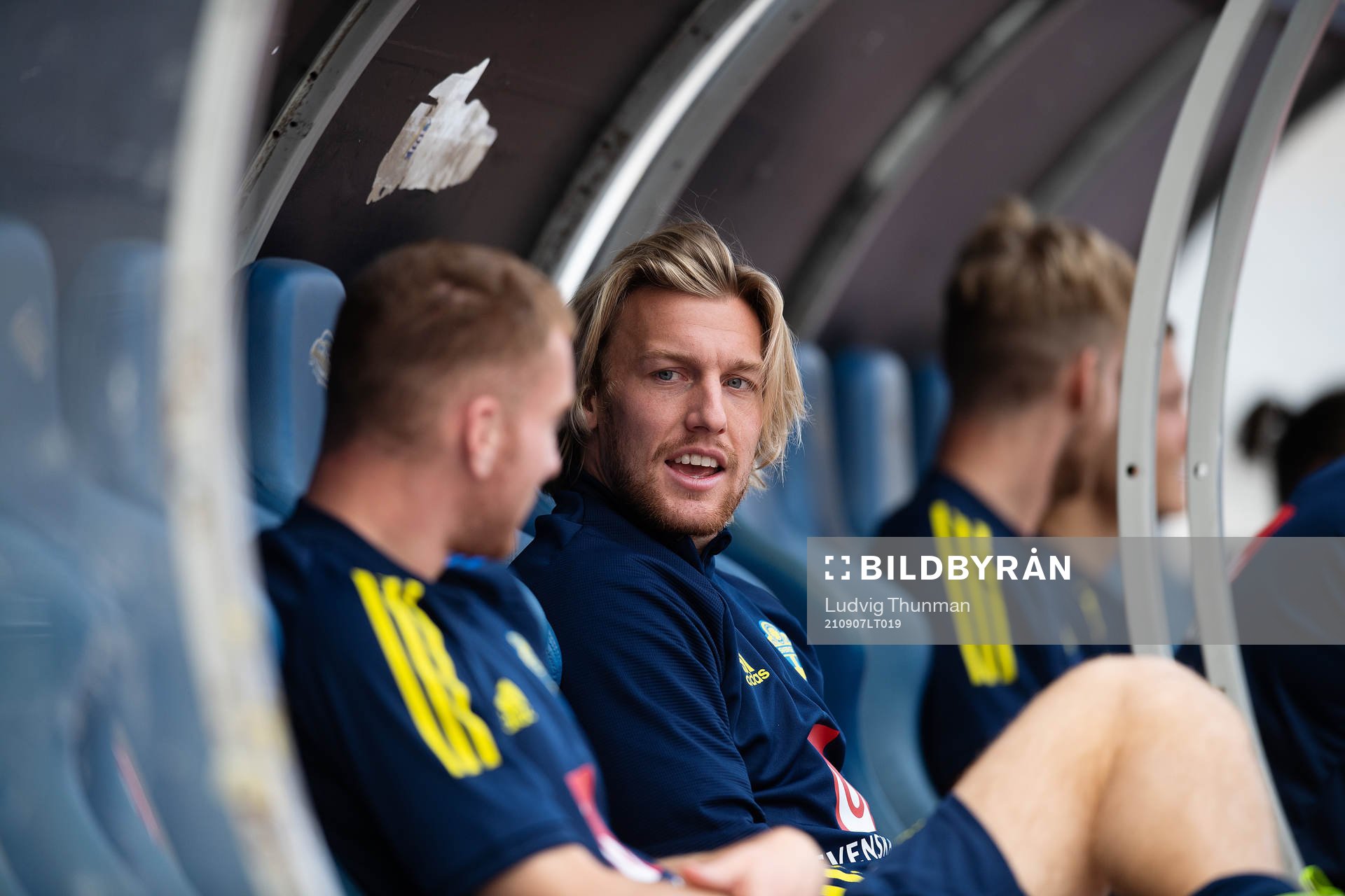 Dejan Kulusevski and Emil Forsberg of the Swedish national
