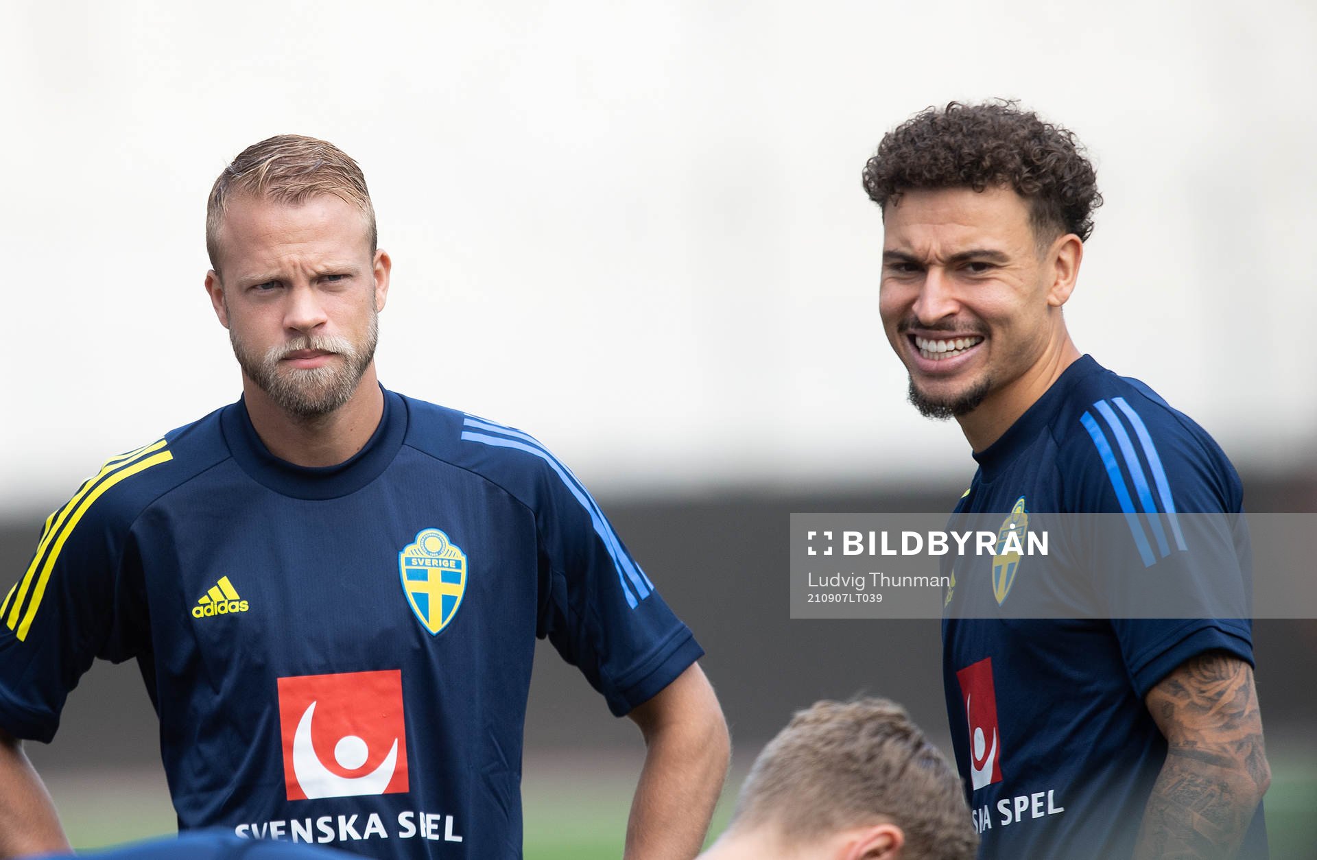 Daniel Lundgren and Jordan Larsson of the Swedish national