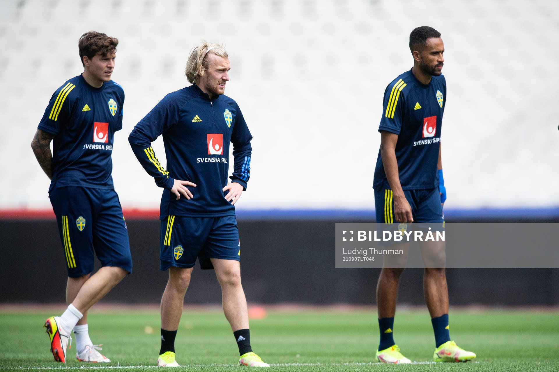 Victor Nilsson Lindelöf, Emil Forsberg and Isaac