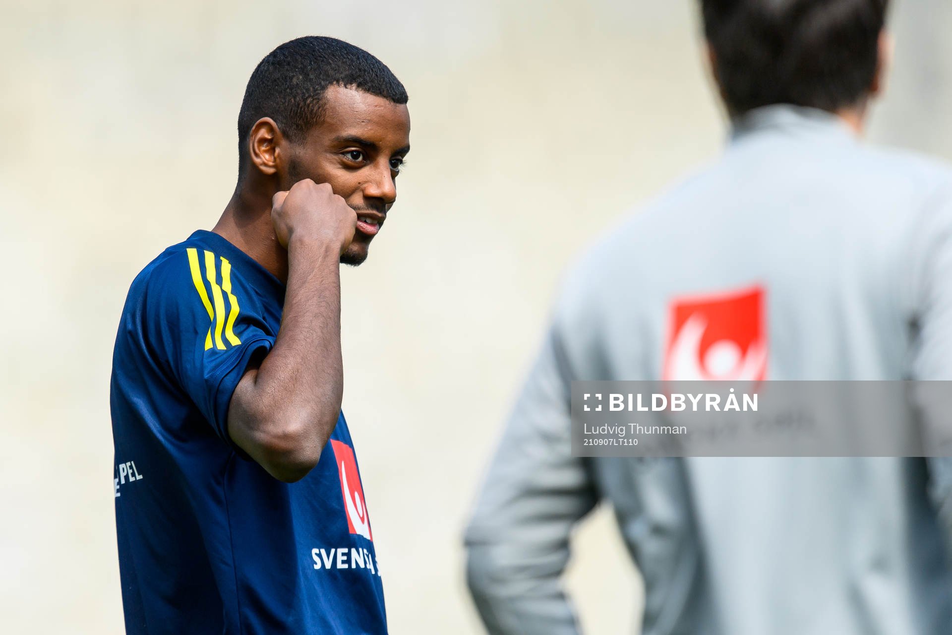 Alexander Isak of the Swedish national football team