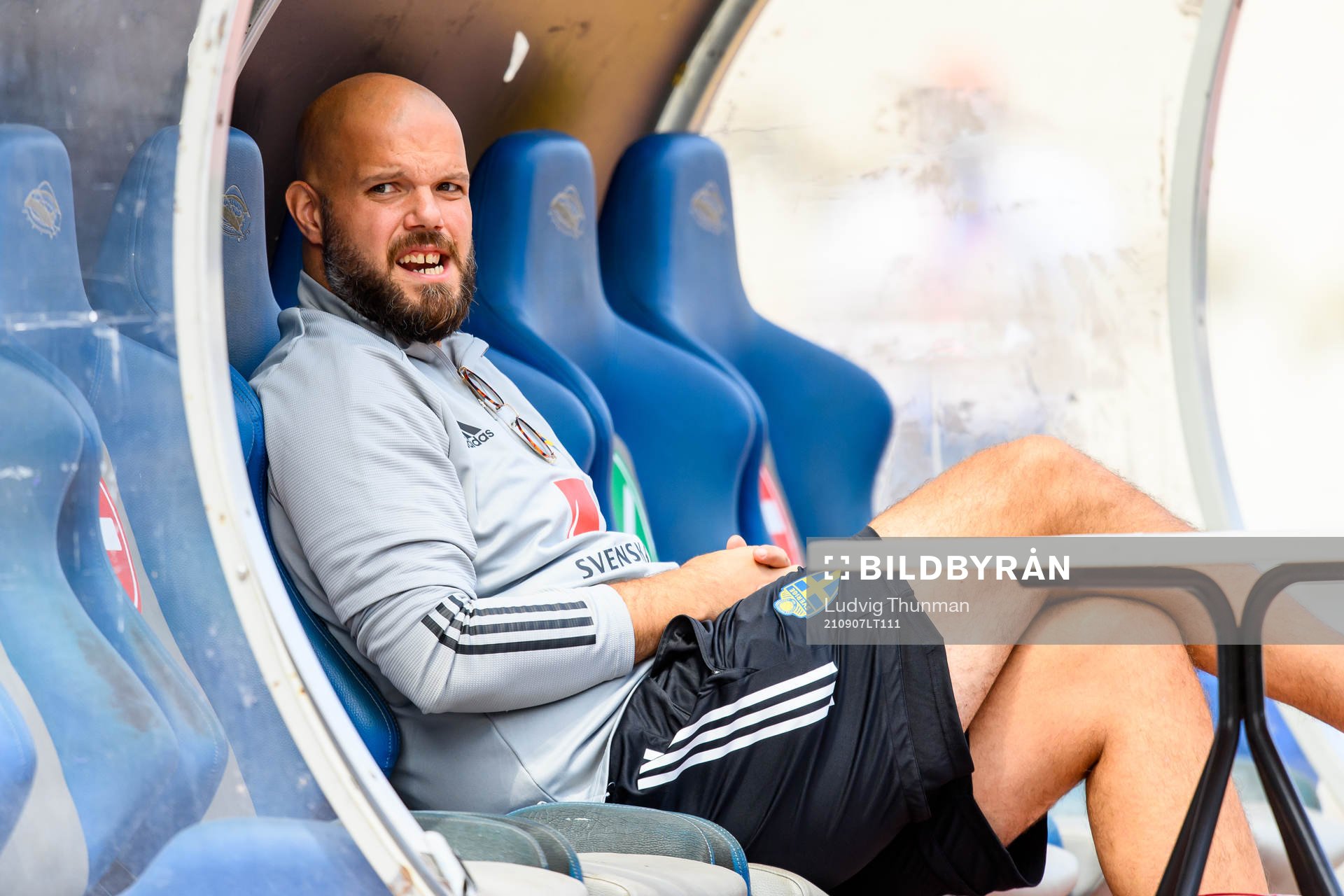 Press officer Jakob Kakembo Andersson of the Swedish