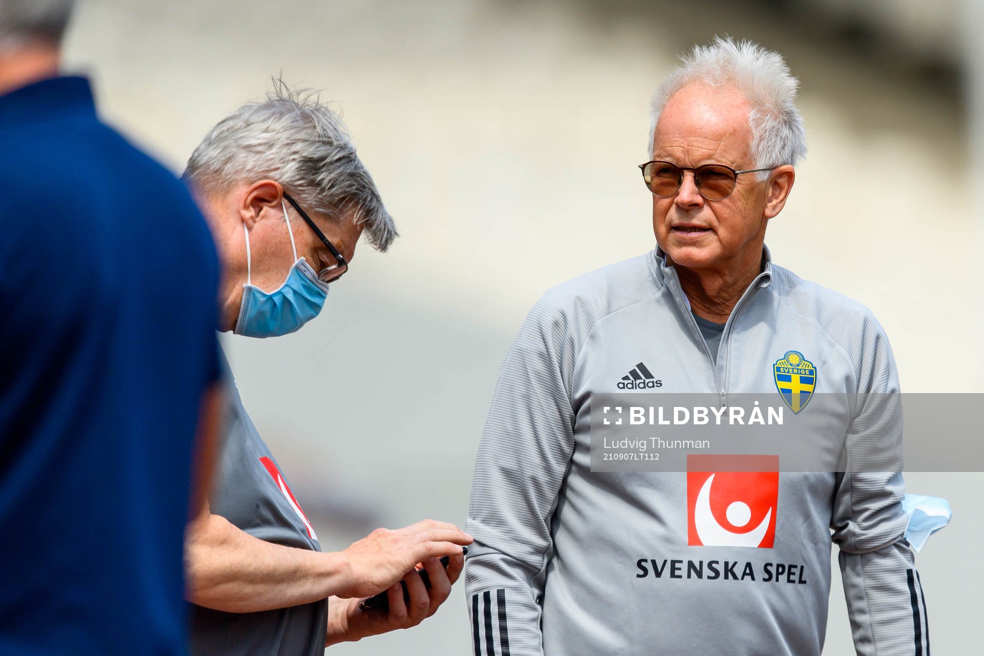 Doctor Anders Valentin of the Swedish national football team