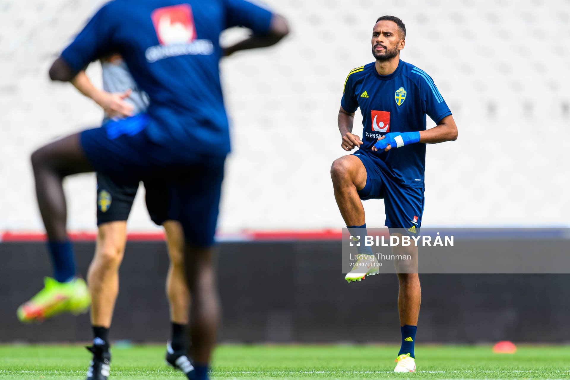 Isaac Kiese-Thelin of the Swedish national football team