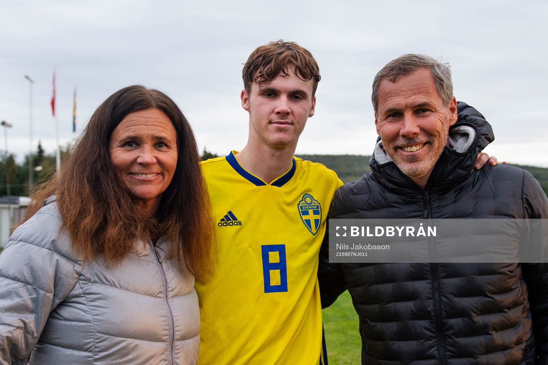 Sveriges Williot Swedberg med mamma Malin Swedberg och
