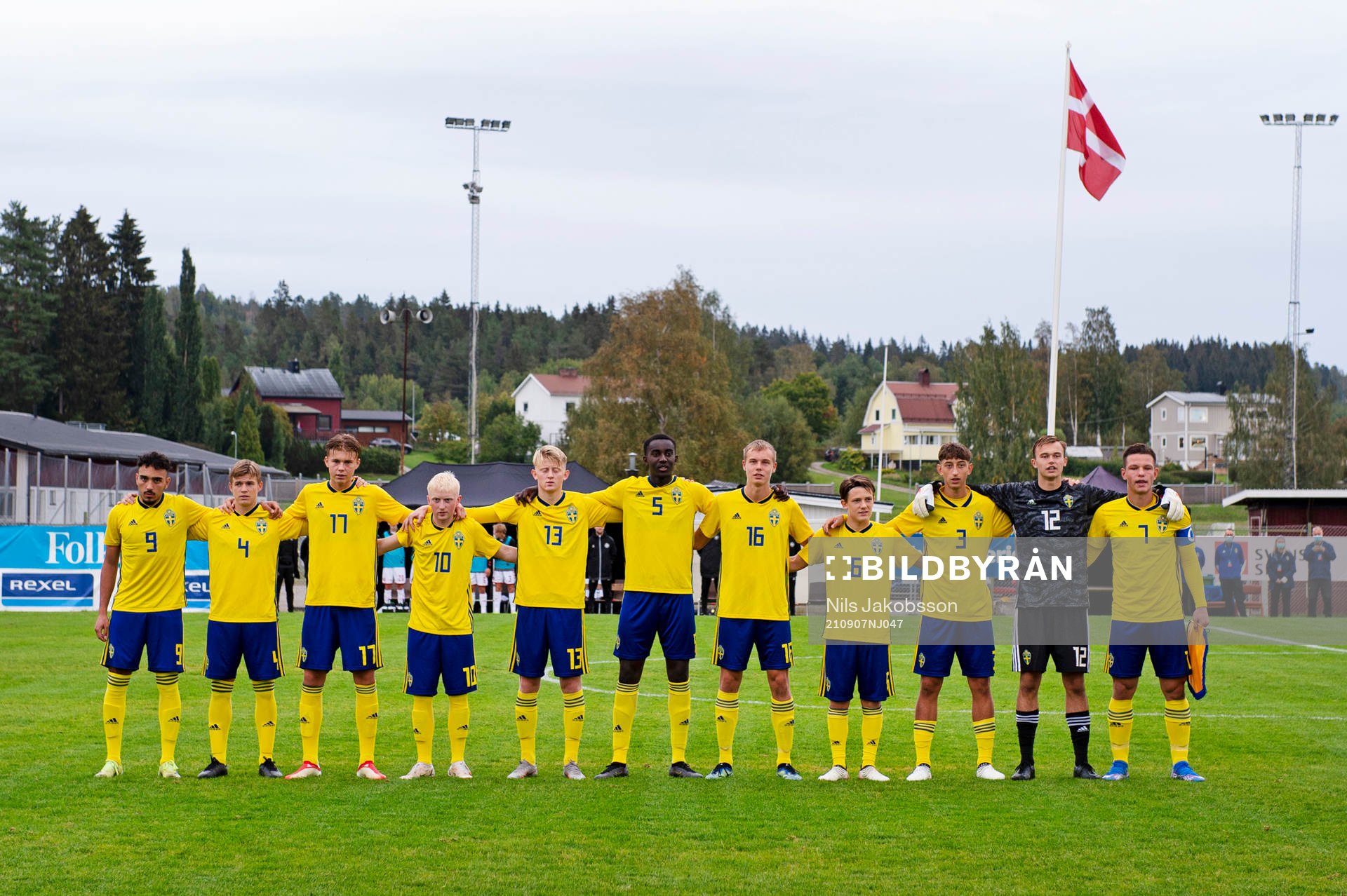 Sveriges Alexandros Garcia Tsotidis, Felix Eriksson, Hugo