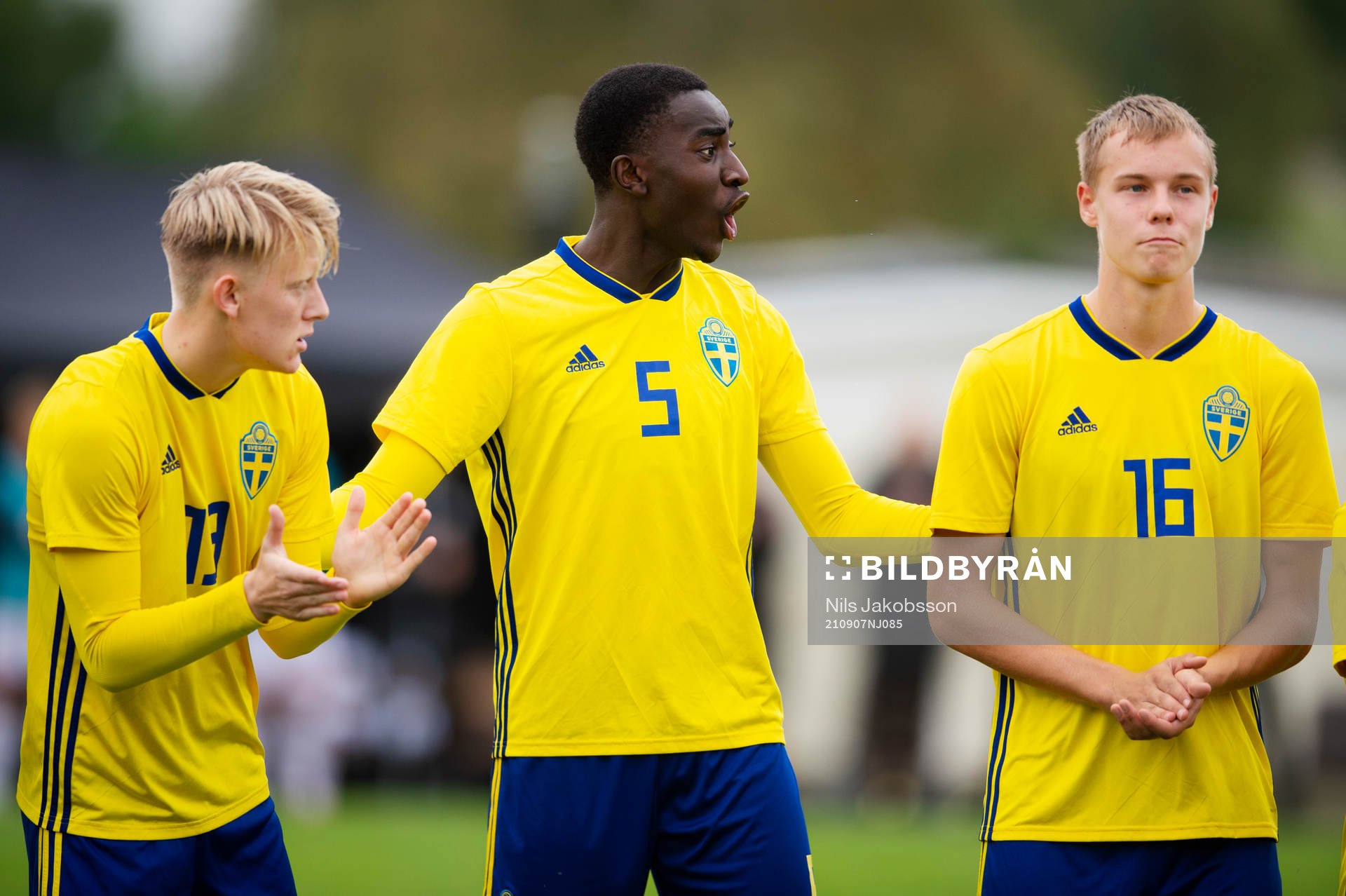 Sveriges Elias Nordström, Peter Amoran och Victor Säfsten