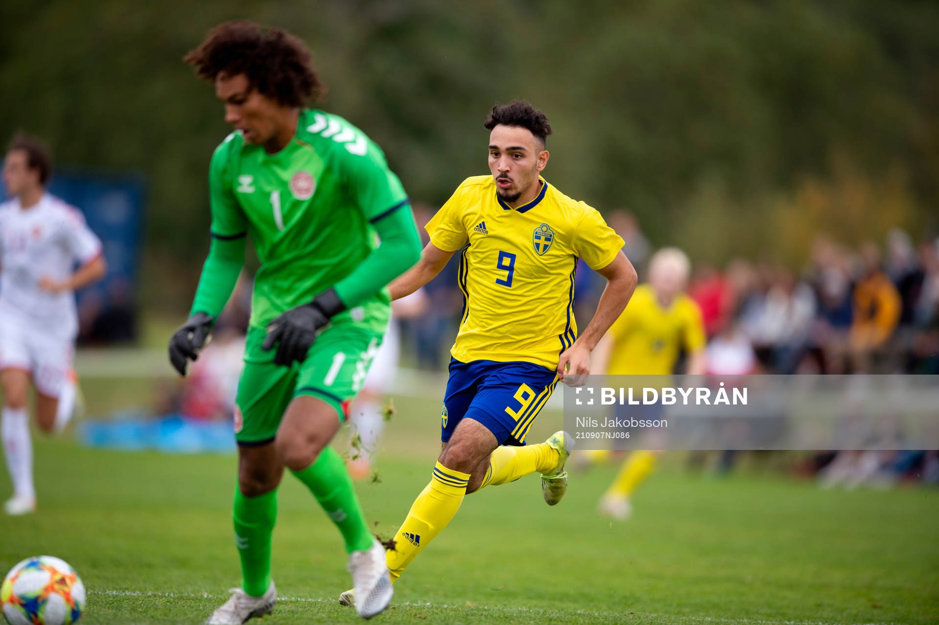 Sveriges Alexandros Garcia Tsotidis spelar med hög press