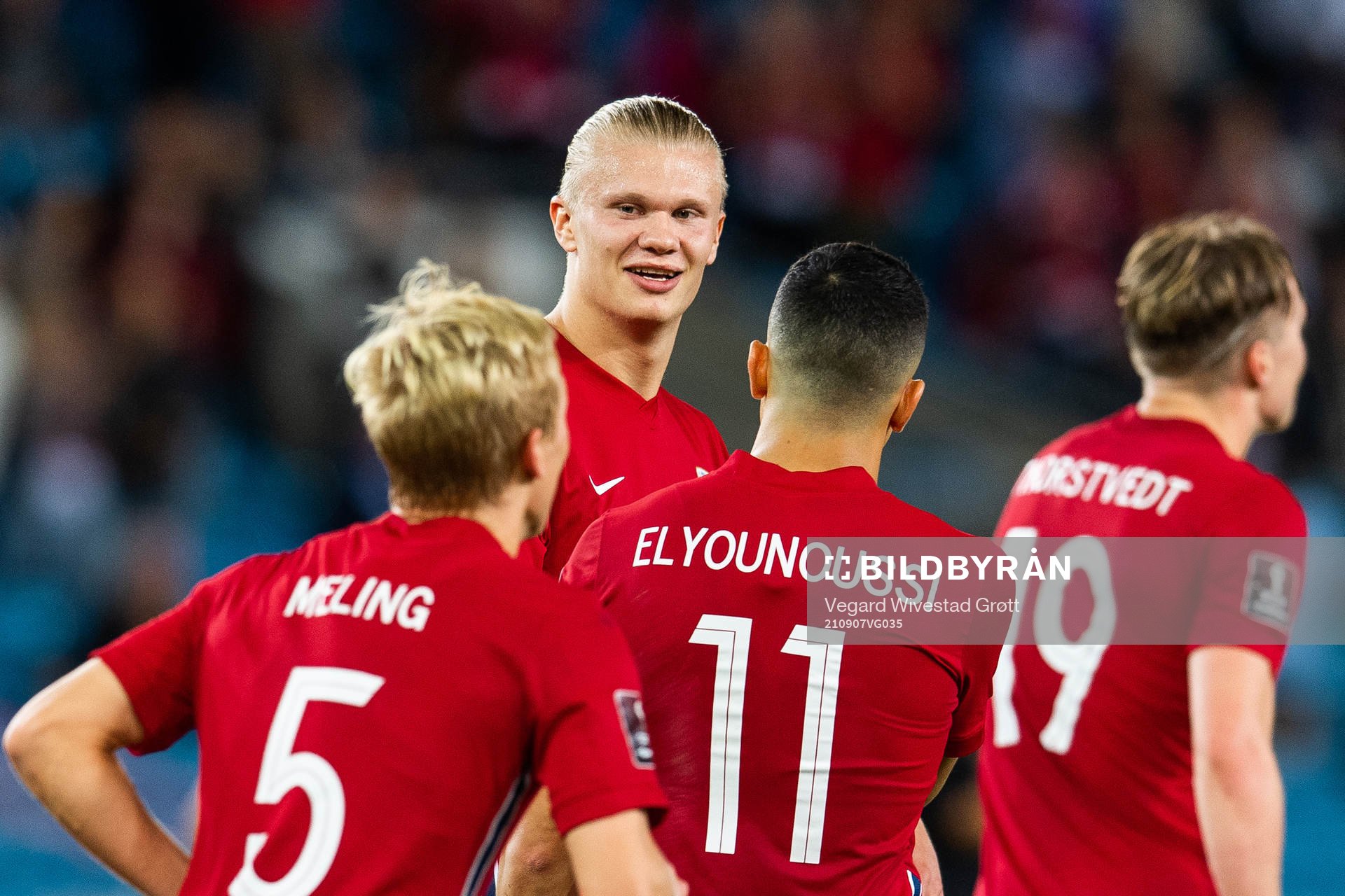 Erling Braut Haaland of Norway celebrates