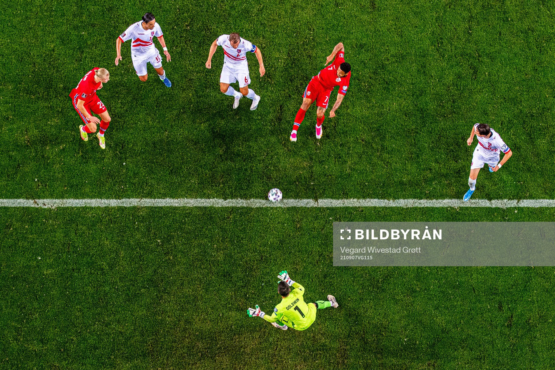 Joshua King of Norway with an attempt