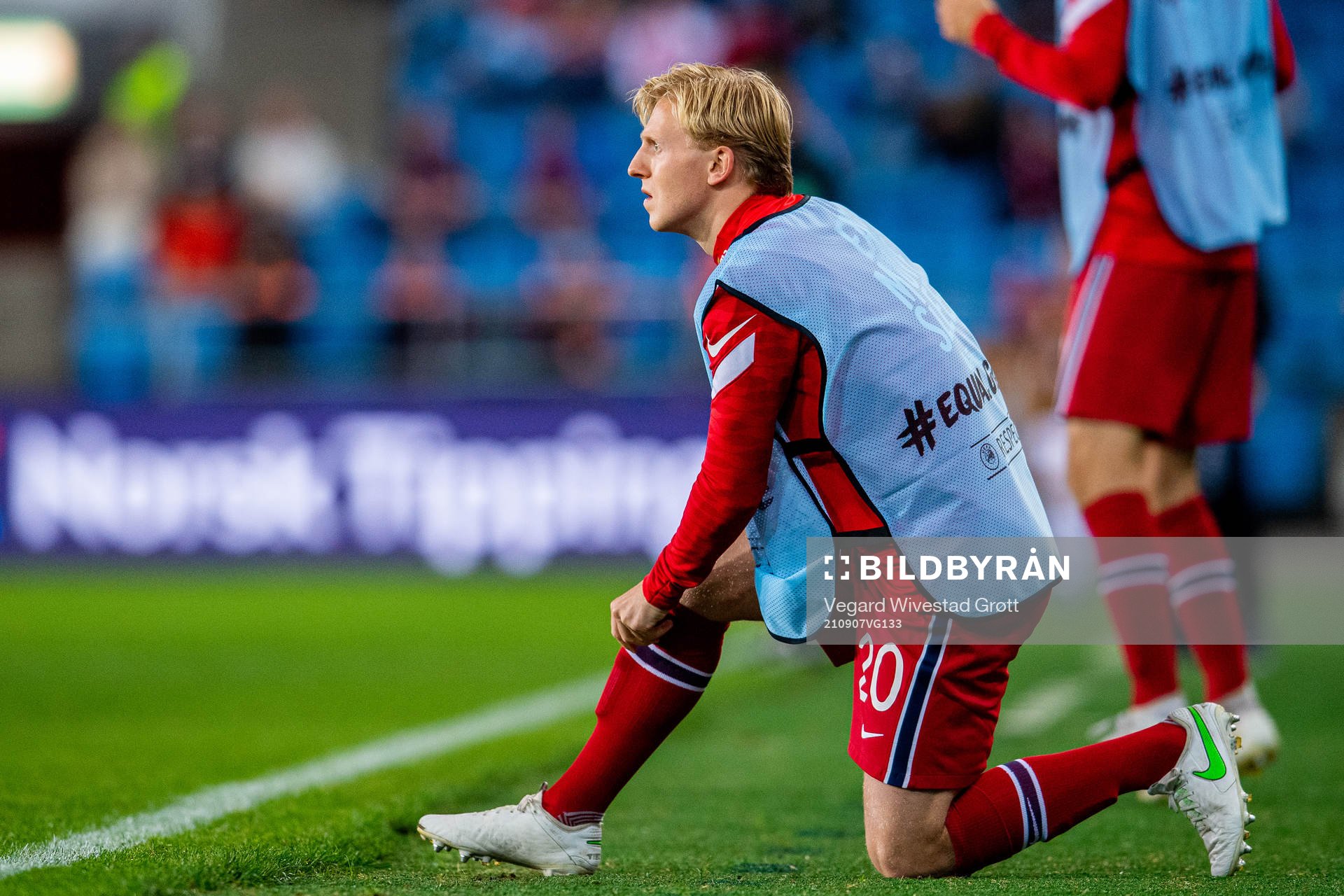 Mats Møller Dæhli of Norway warms up