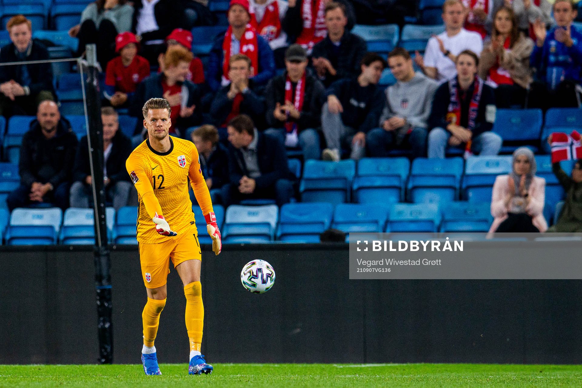 Goalkeeper Ørjan Håskjold Nyland of Norway