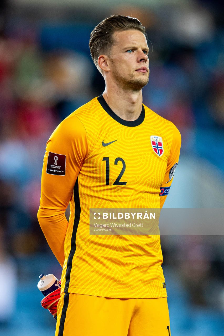 Goalkeeper Ørjan Håskjold Nyland of Norway