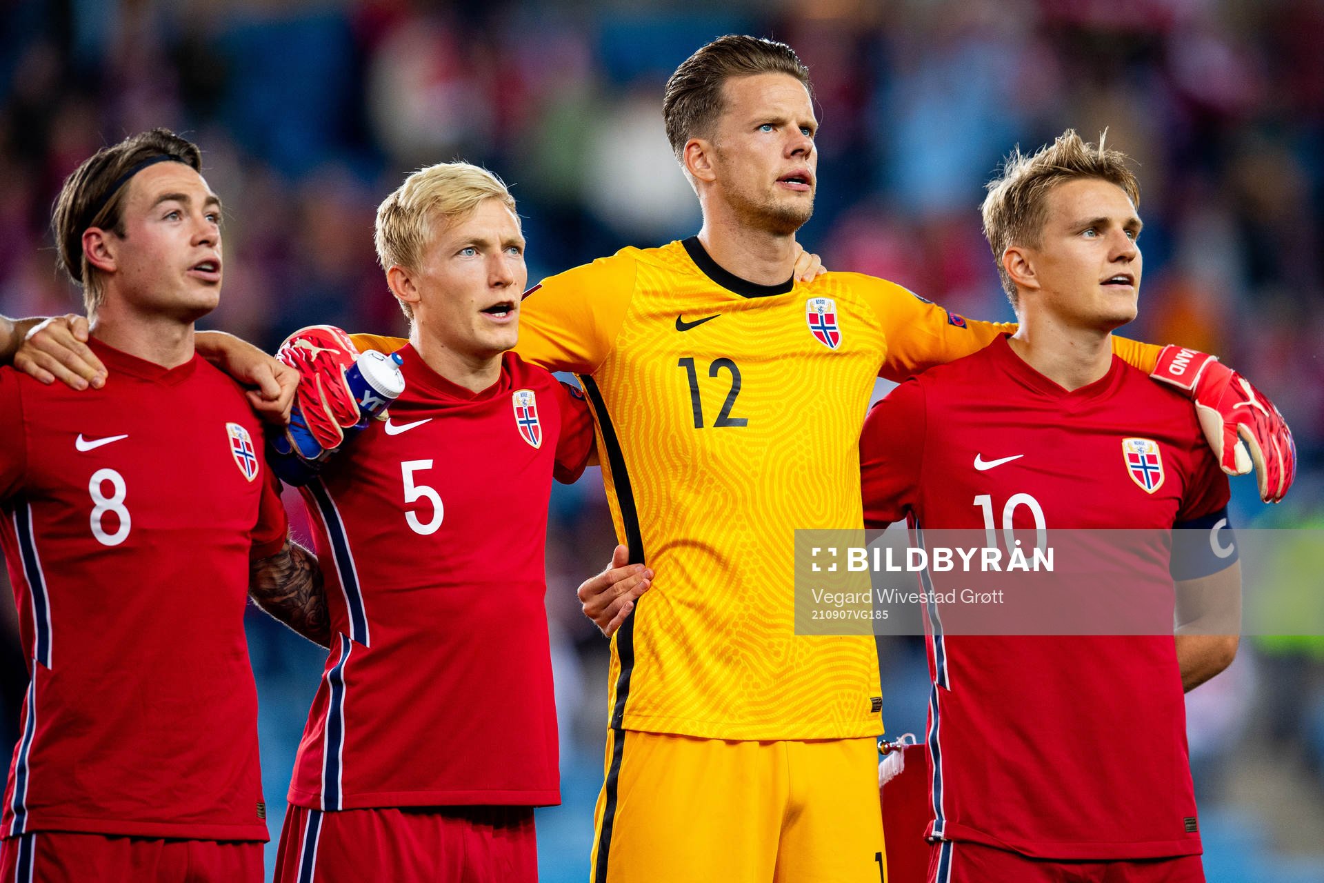 Patrick Berg, Birger Meling, goalkeeper Ørjan Håskjold