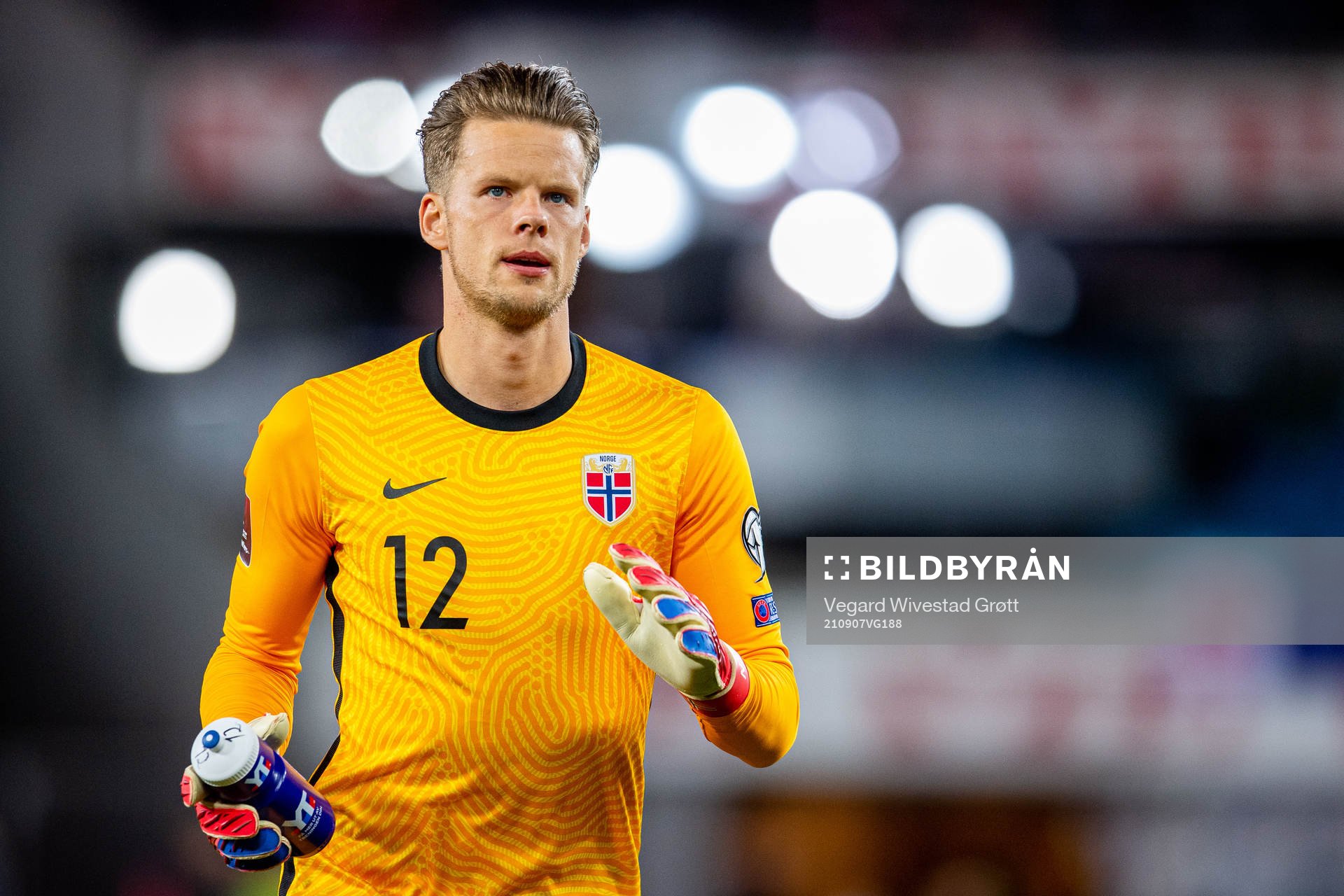 Goalkeeper Ørjan Håskjold Nyland of Norway