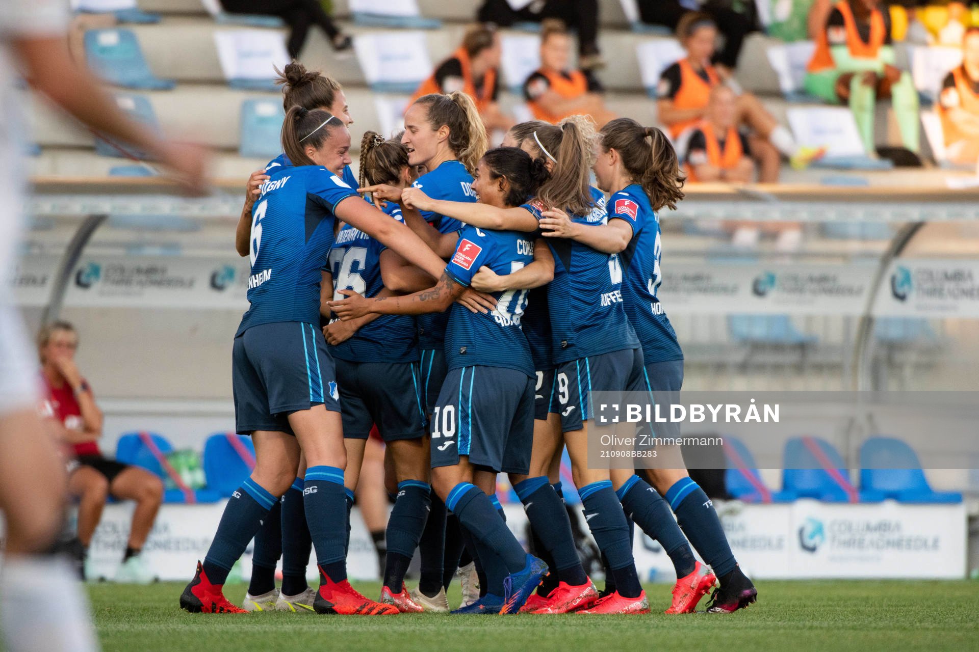 Players of Hoffenheim celebrate