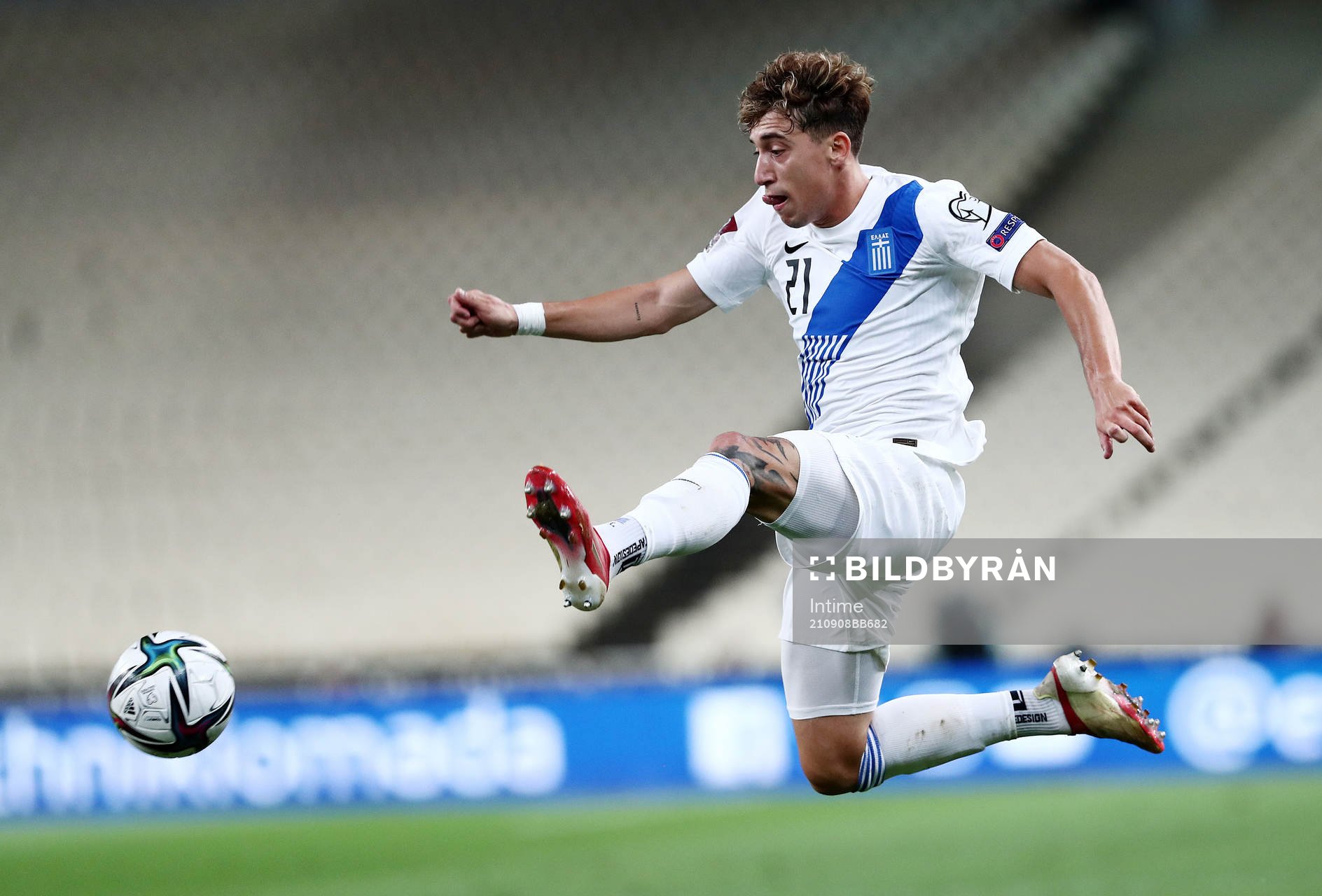 Kostas Tsimikas of Greece