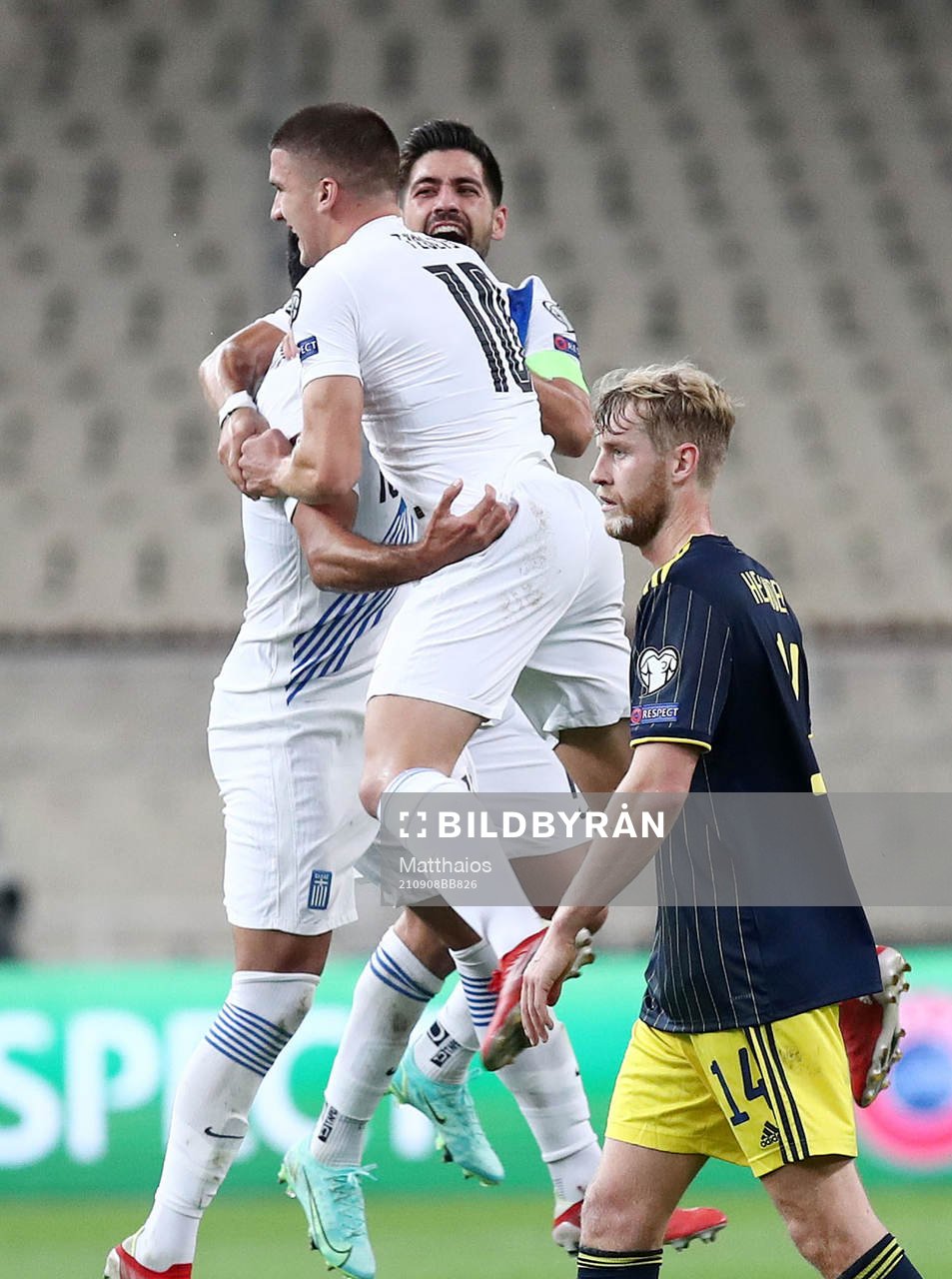 Players of Greece celebrate