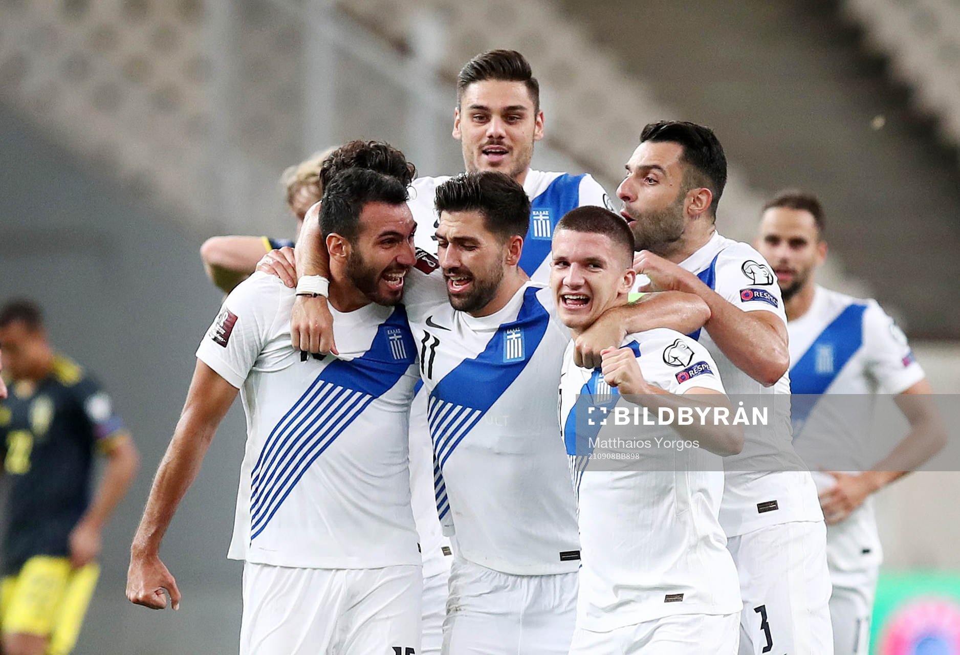 Players of Greece celebrate