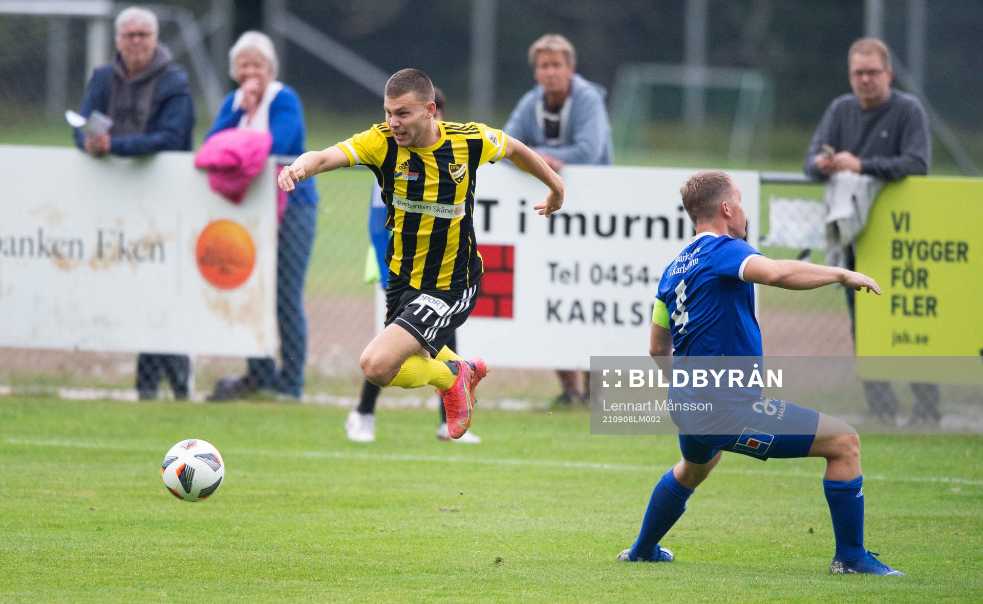 IFK Hässleholms Ivan Danielsson Andanovski i matchen i